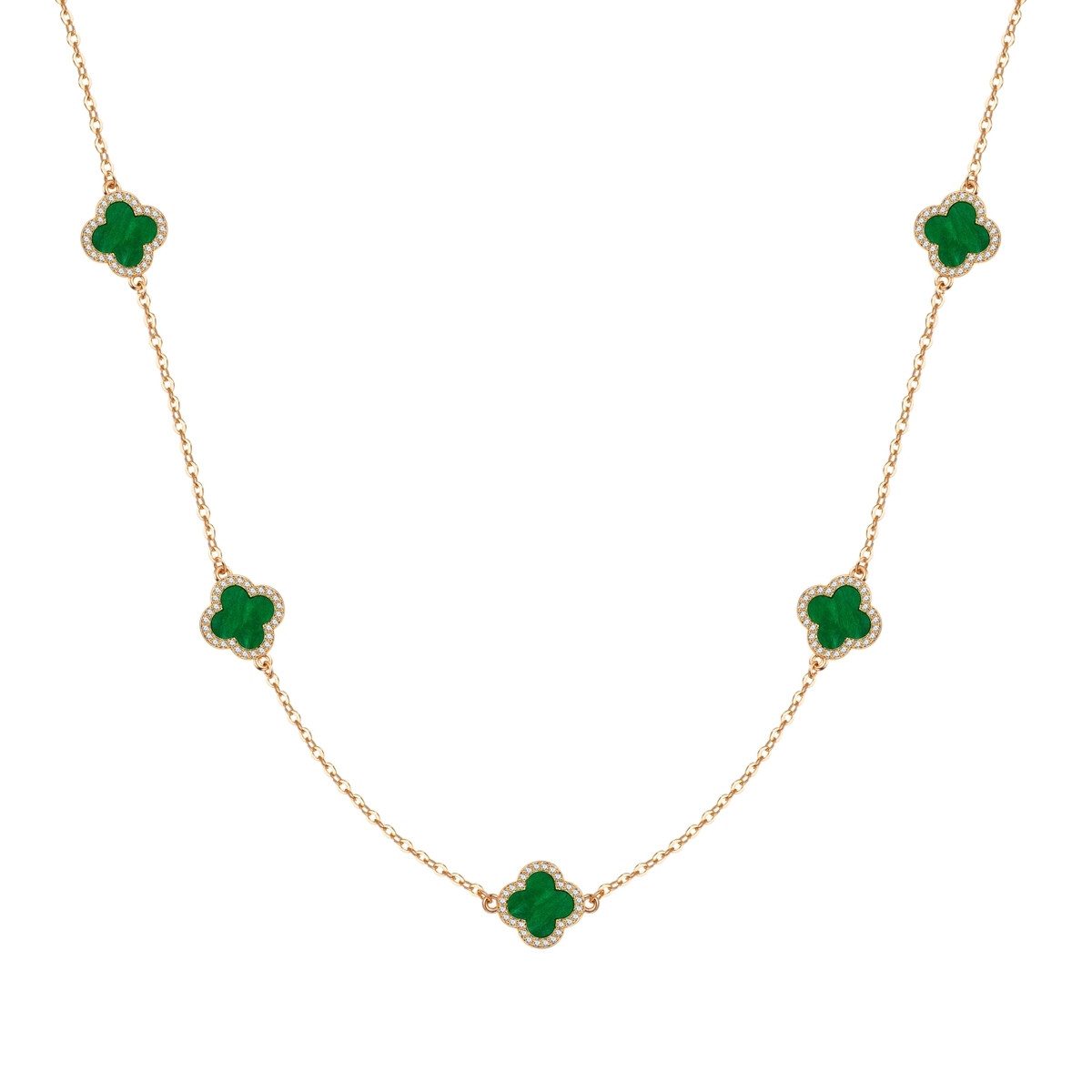 Lulu & Jane Collier Kleeblatt gelbgold