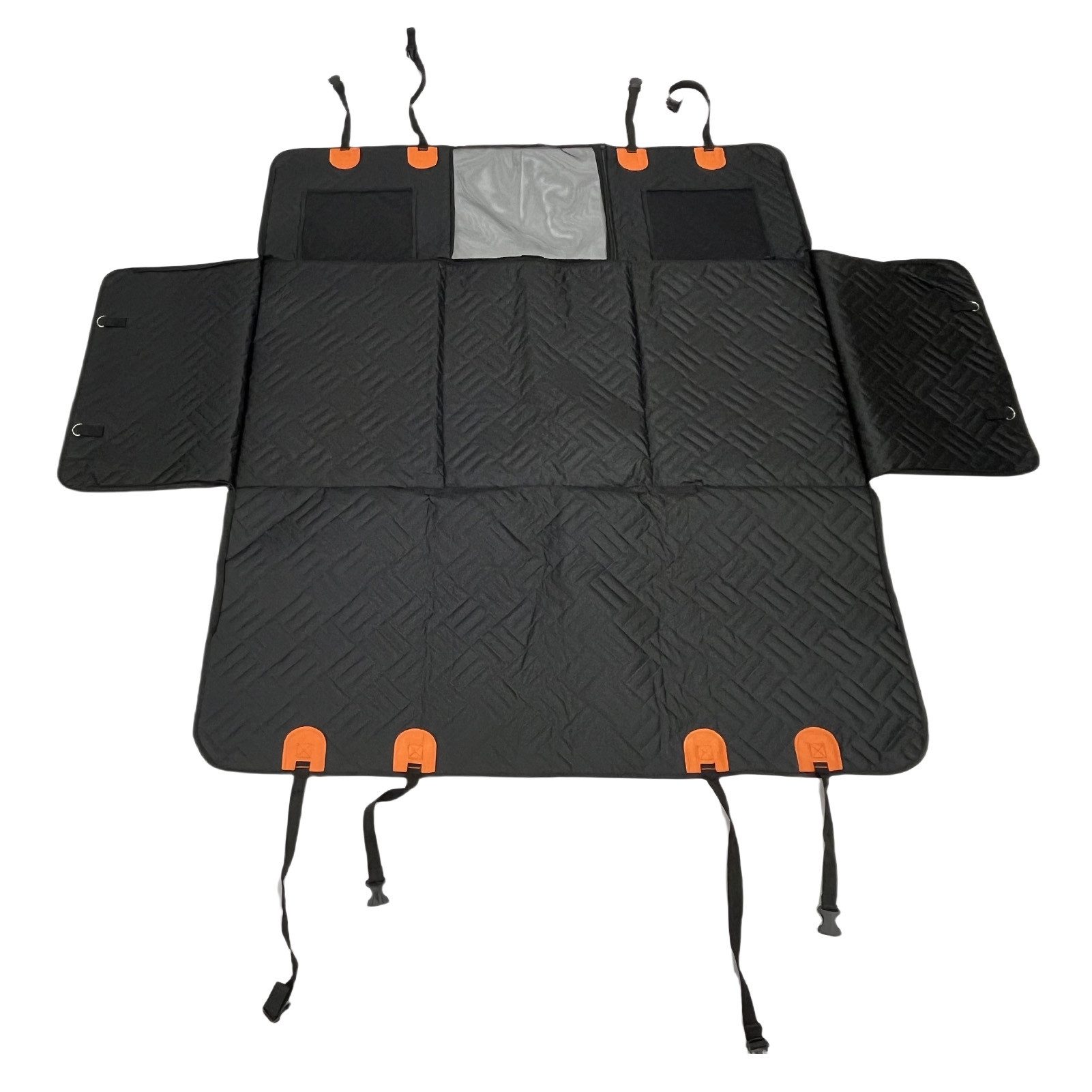 Mechright Tier-Autoschondecke Hundedecke Auto Rückbank wasserdicht rutschfest 600D, Reißfest, Stoßdämpfend, Ganzjährig, Sicher fixiert