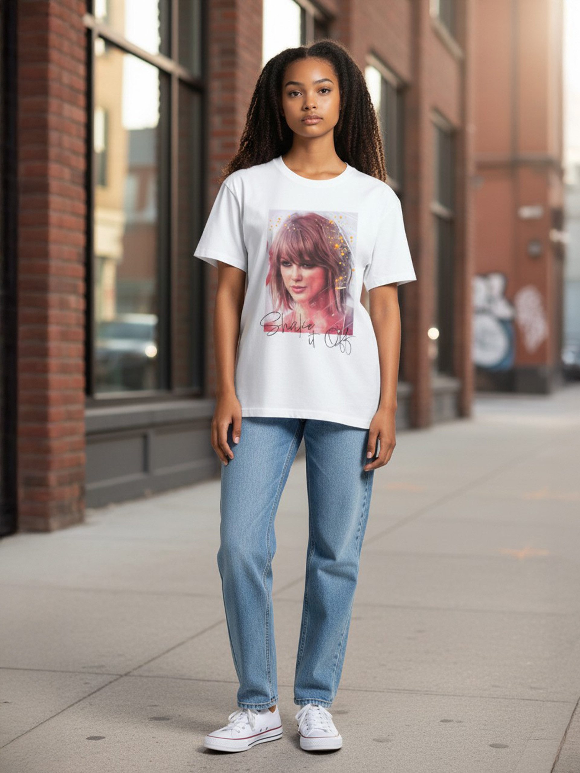 United Labels® T-Shirt Sid Maurer T-Shirt Shake it off Oberteil Shirt kurzärmlig liebevolles Design – Bild 5 von 5