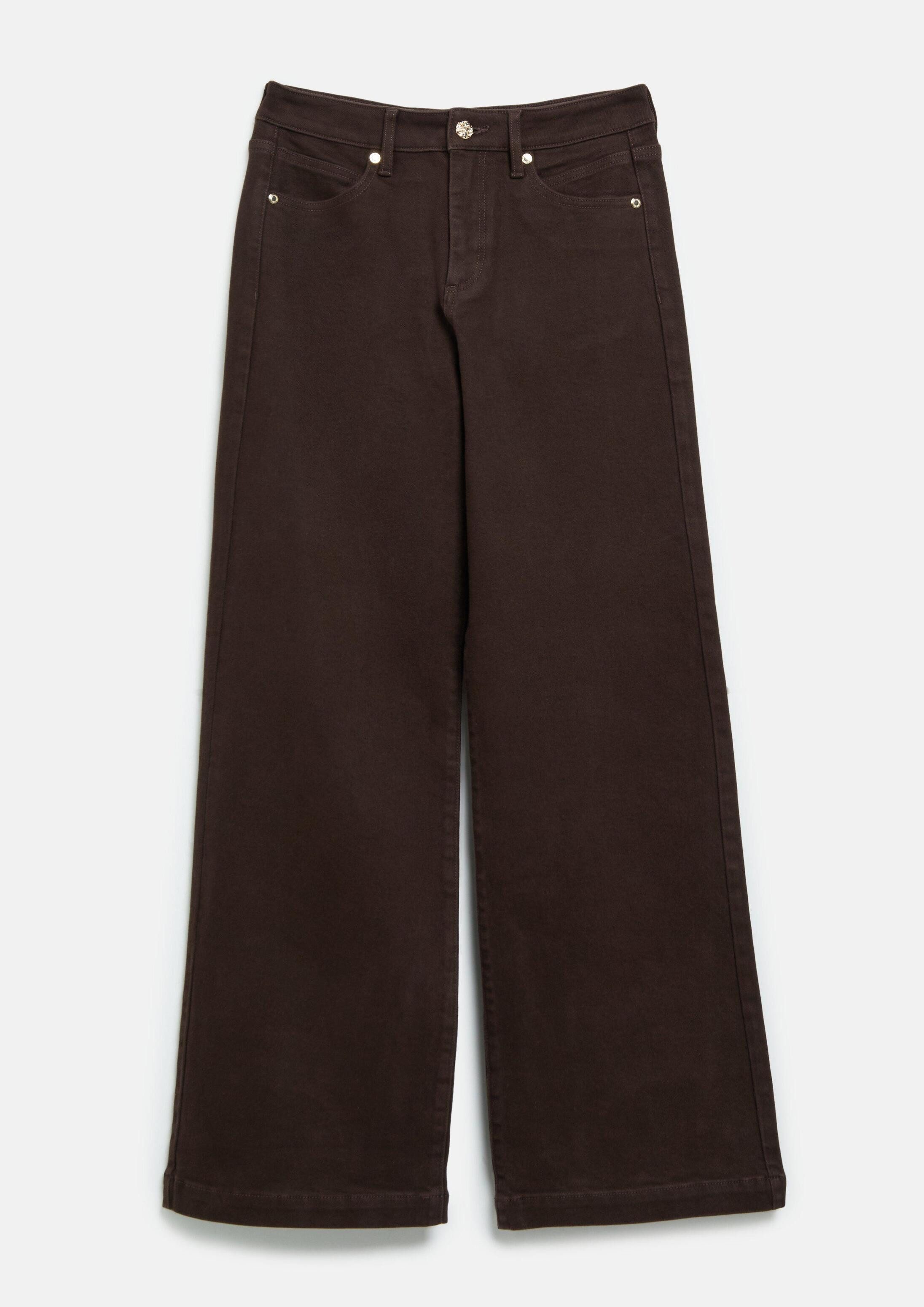 s.Oliver Weite Jeans Jeans-Hose SURI Jeans Suri / Regular Fit / High Rise / Wide Leg / mit Zierknopf
