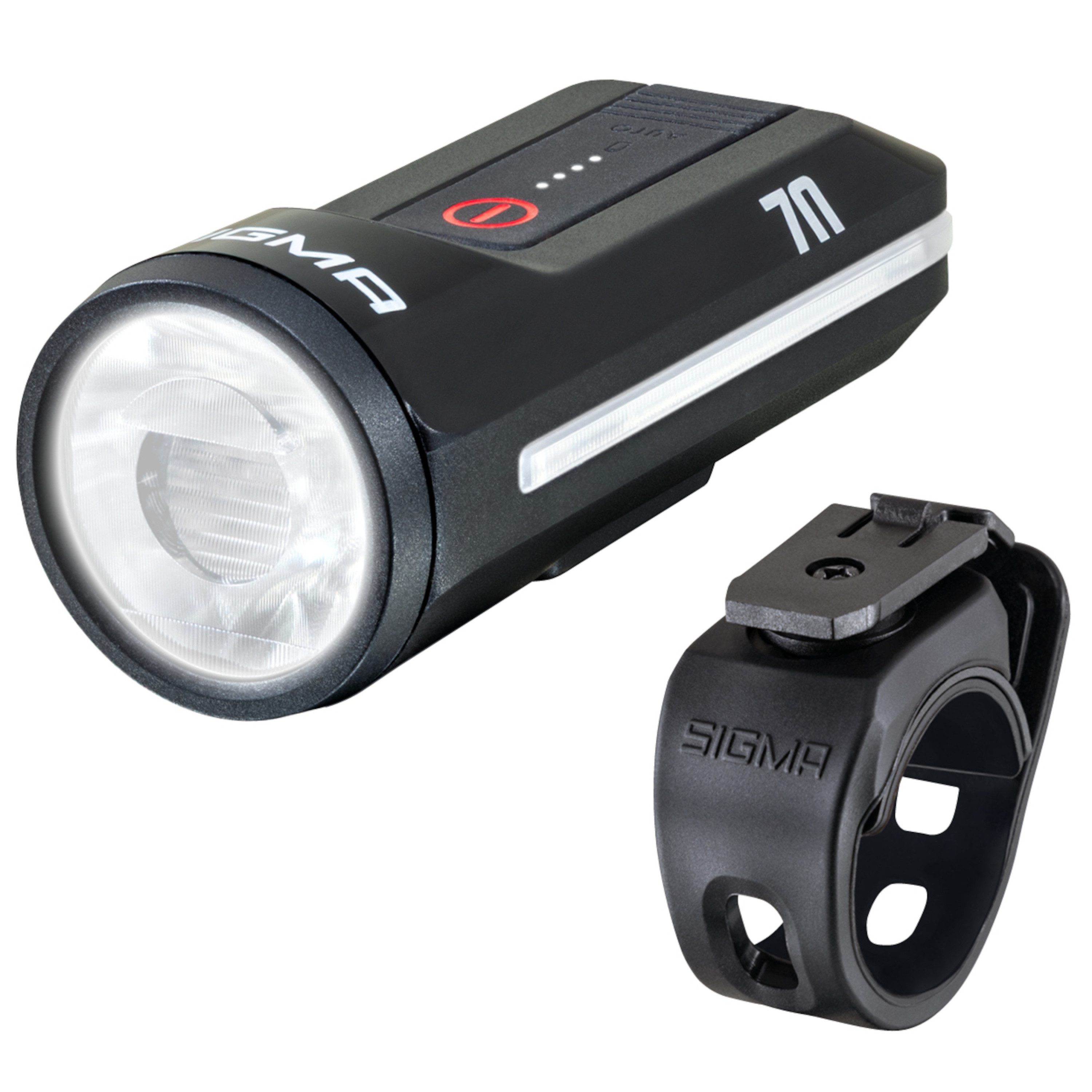 SIGMA Fahrradbeleuchtung Aura 70 Frontlampe STVZO, Fahrradlampe, Fahrradlicht, Frontleuchte