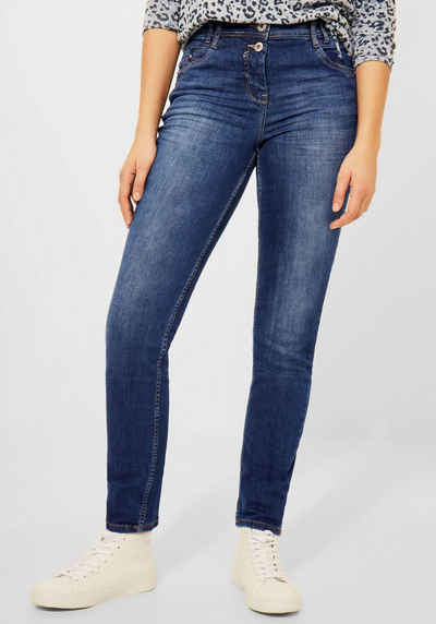 Cecil Slim-fit-Jeans »Style Toronto« mit Doppelknöpfung vorn