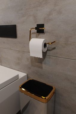 Evila Originals Toilettenpapierhalter HFT1118, Gold, Toilettenpapierhalter, 100% Metall