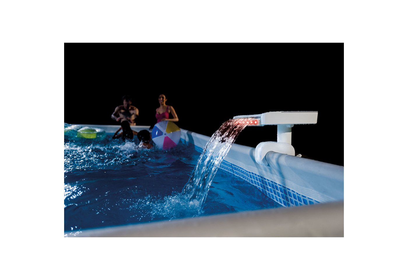 Thumbnail - Intex Pool-Lampe Multi-Color LED Wasserfall - Cascade, Keine Batterien oder Stromanschluss notwendig