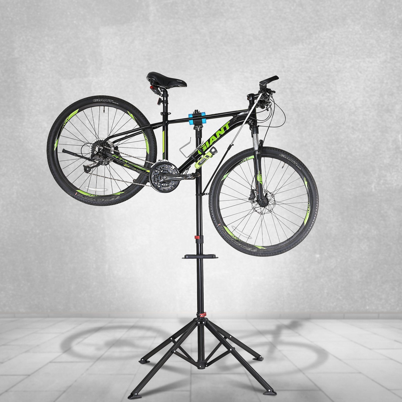 Rahmen Fahrrad-Montageständer, monzana 108-190cm Höhenverstellbar MZH190 Klappbar 25-60mm