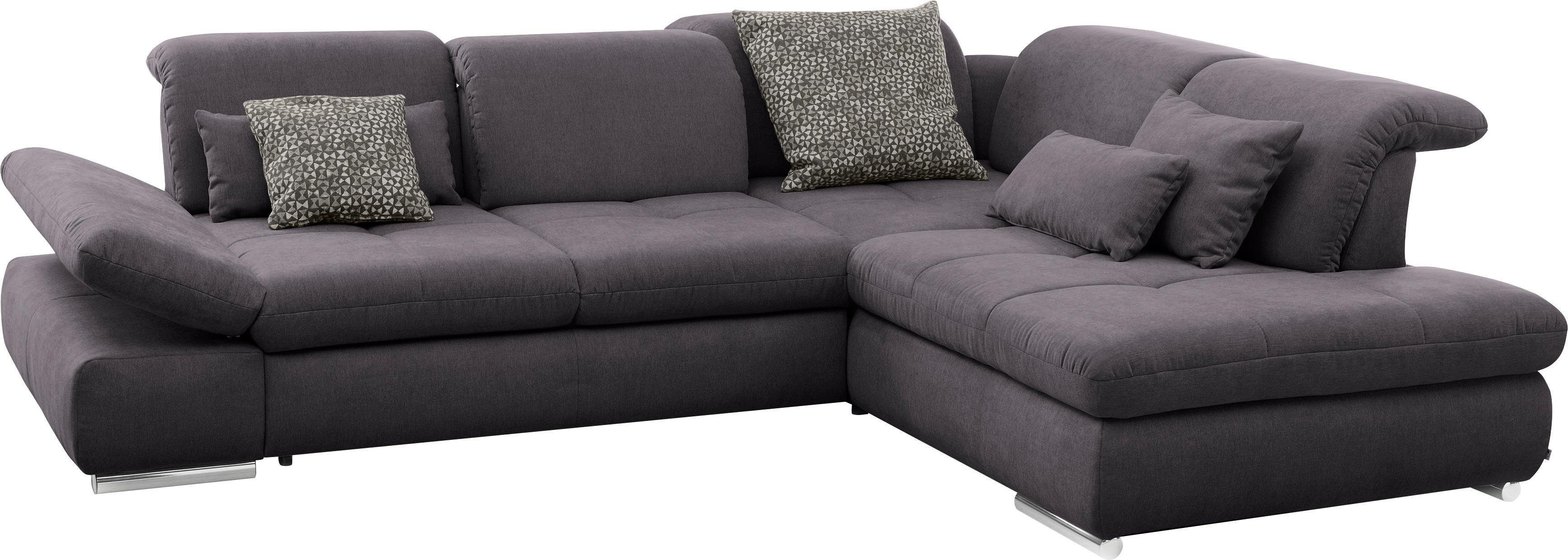 set one by Musterring Ecksofa SO 4100 mit komfortablen Federkern und Kopfteilverstellung, wahlweise mit Bettfunktion und Sitztiefenverstellung, L-Form