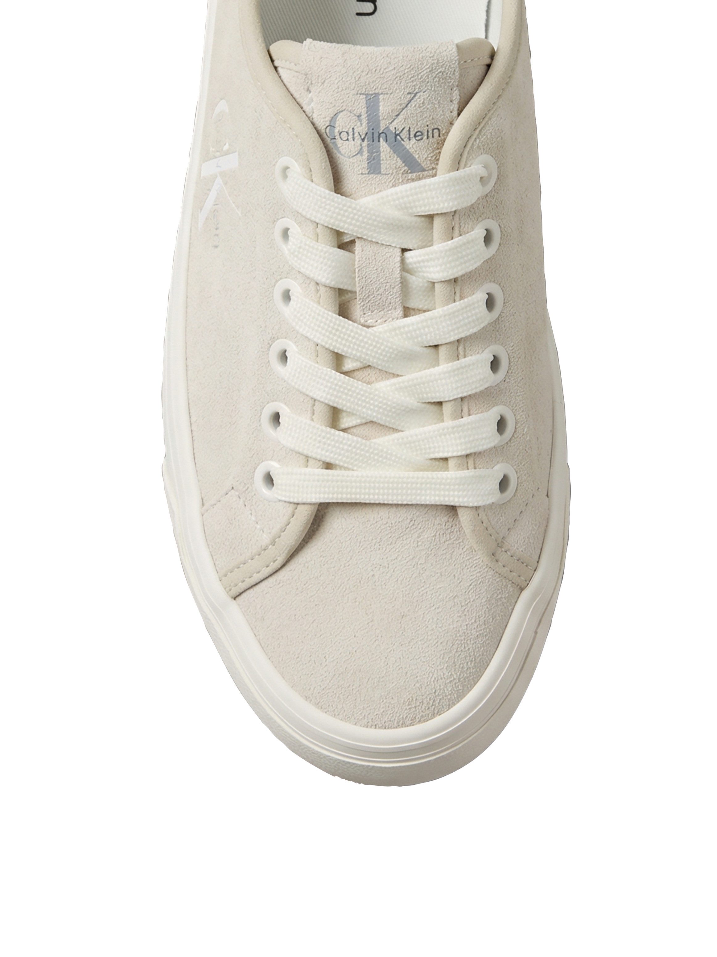 Calvin Klein VULC FLATF LACEUP SUEDE Plateausneaker Freizeitschuh, Schnürschuh, Halbschuh mit seitlichem Logoschriftzug – Bild 5 von 5