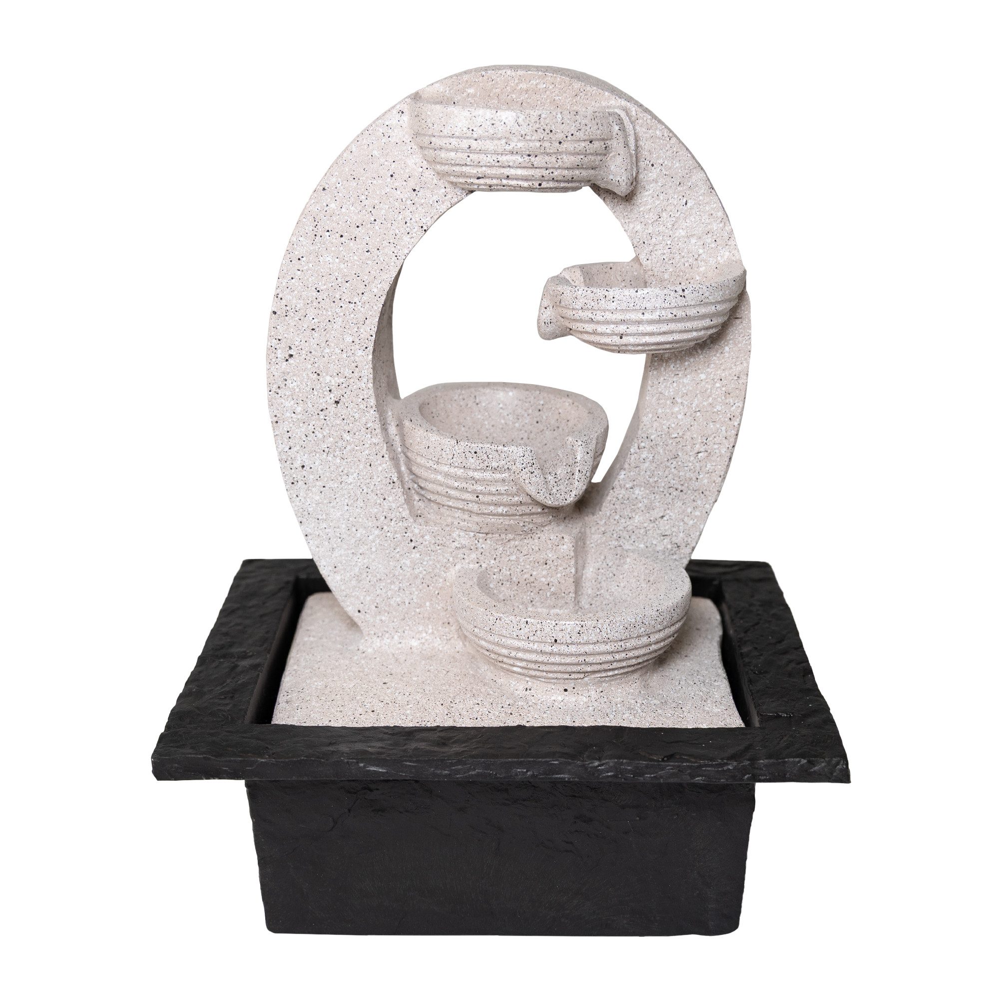 Lemodo Zimmerbrunnen Tischbrunnen mit Beleuchtung, 3-stufig, 21,5 cm Breite günstig online kaufen