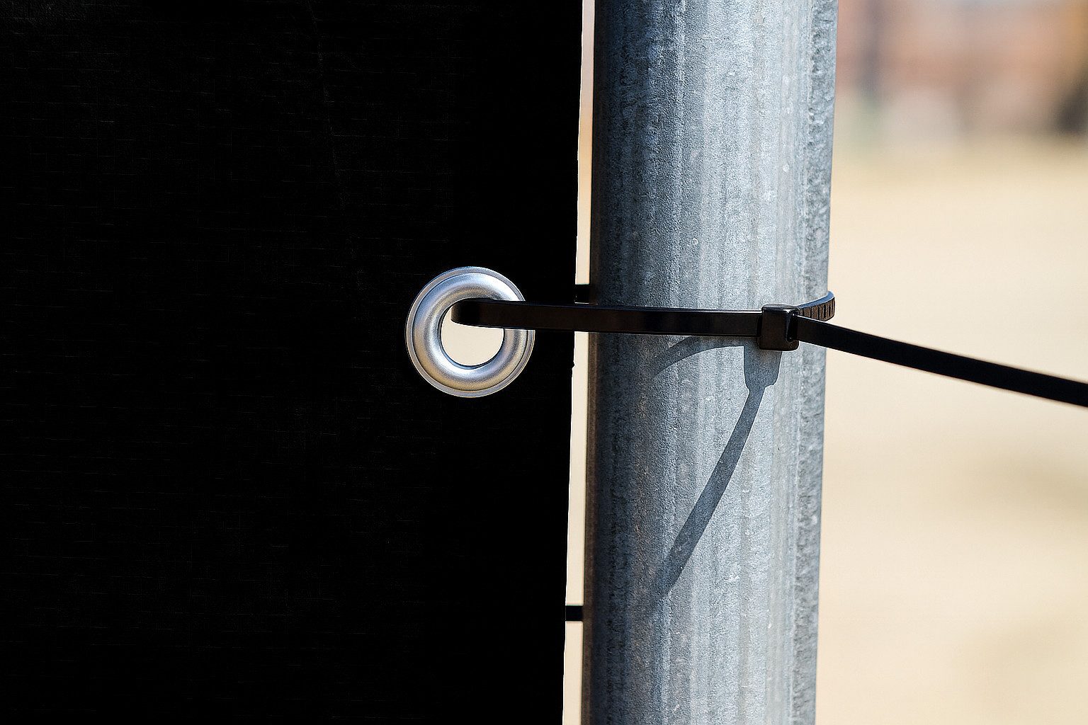 EraGreen Sichtschutzelement Bauzaunplane Sichtschutz-Plane PE-Gewebe mit Ös günstig online kaufen