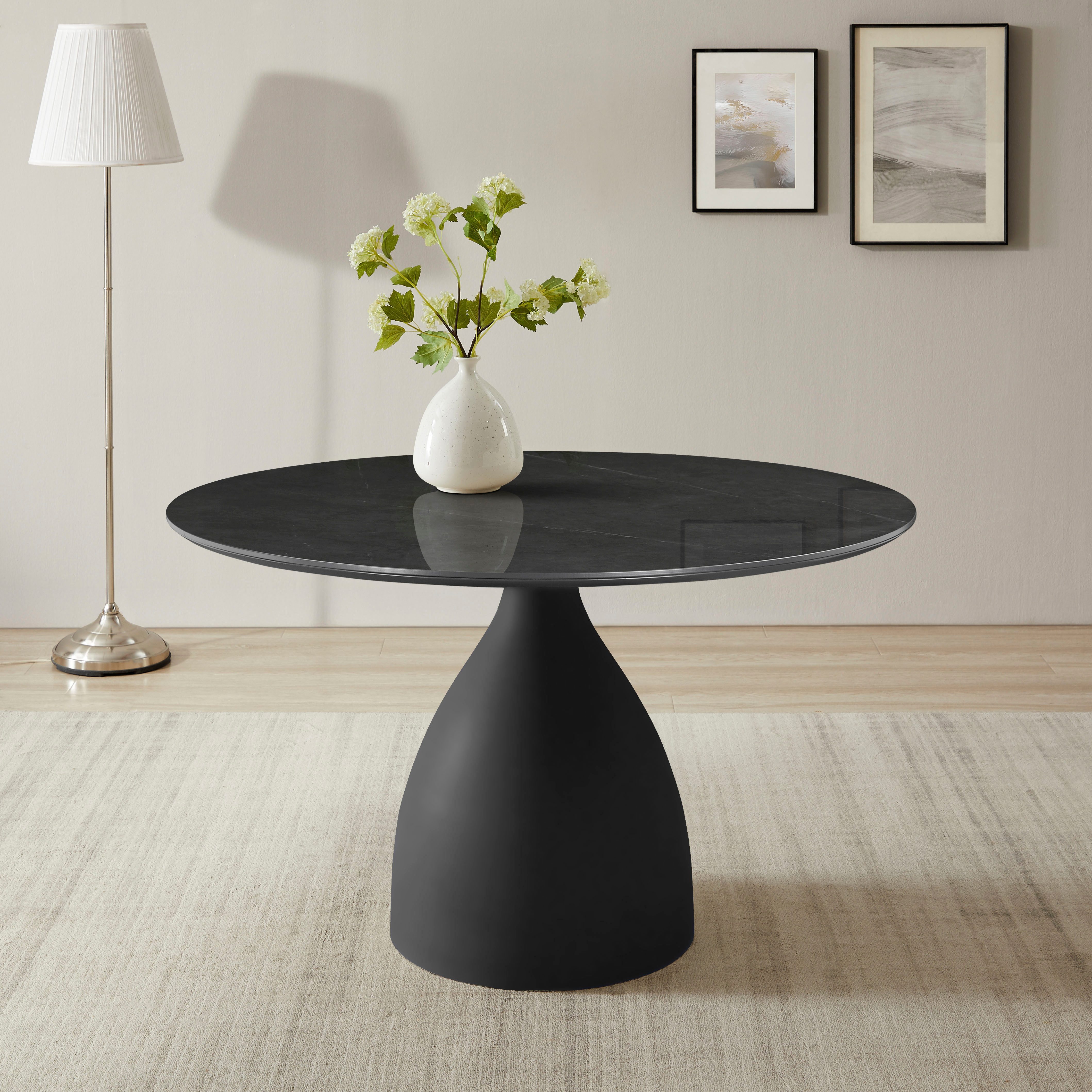 OTTO home Esstisch Lealux, mit Sintersteinplatte, elegantem Gestell und pflegeleichter Oberfläche