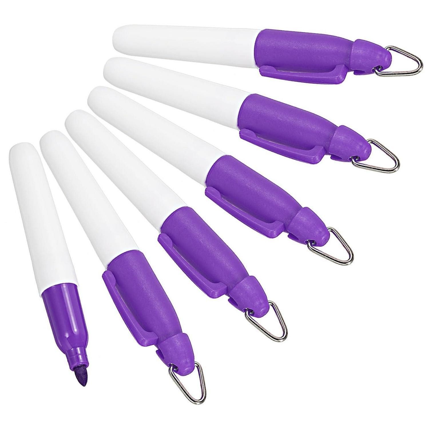 LuxusKollektion Permanentmarker Mini Permanent Marker Set Lila 6er Pack