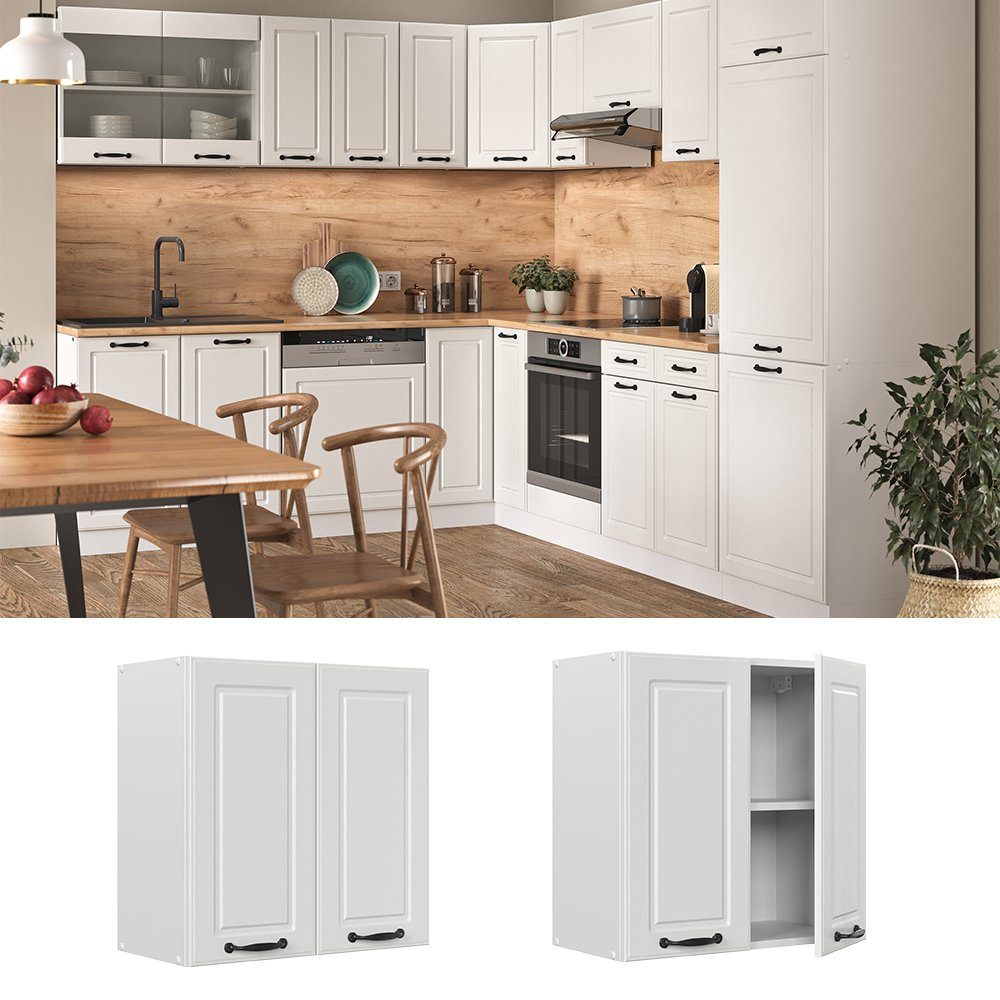 Vicco Hängeschrank R-Line, Weiß Landhaus/Weiß, 60 günstig online kaufen