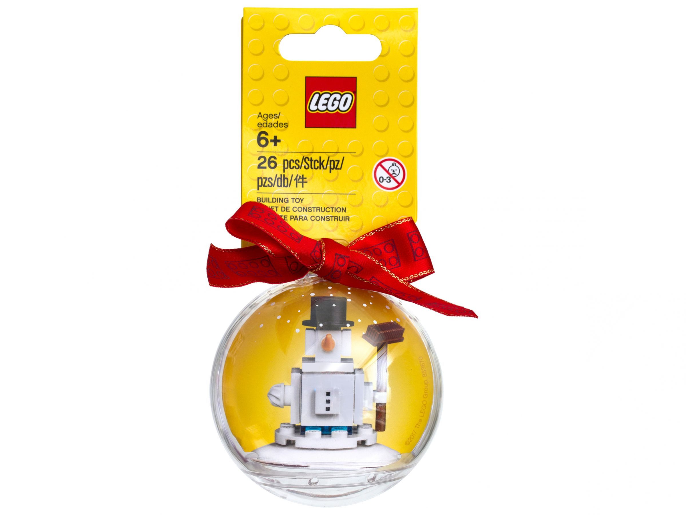 LEGO® Weihnachtskugel Schneemann Spielbausteine
