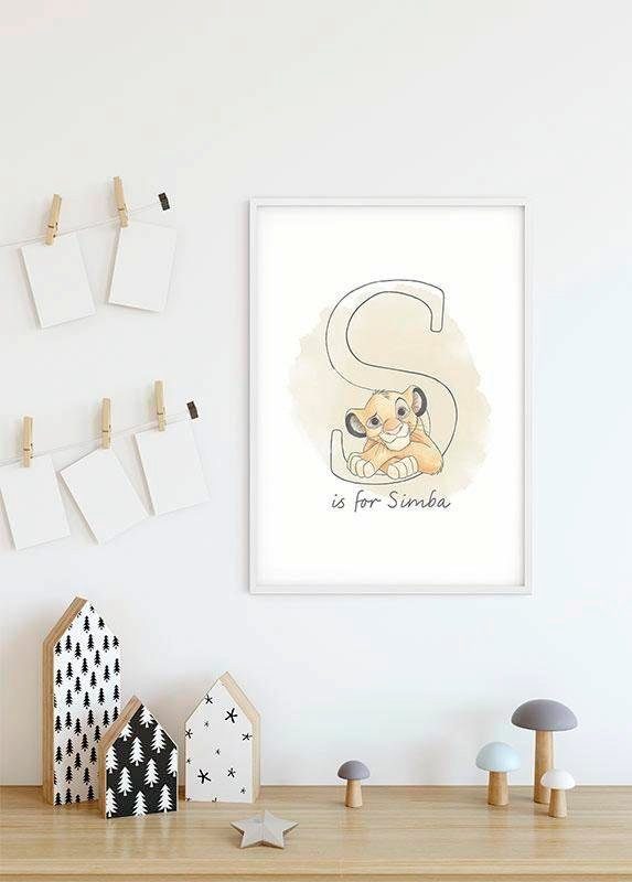 Komar Poster S Simba, Kinderzimmer, Wohnzimmer Disney (1 like St), Schlafzimmer