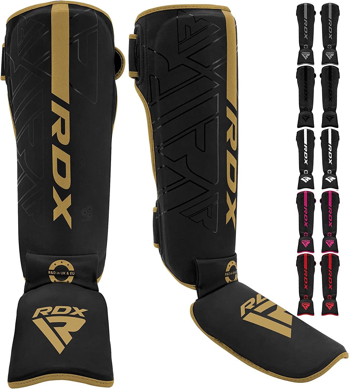 RDX Sports Schienbeinschutz RDX Schienbeinschoner für Kickboxen, MMA Fighting und Training Pads