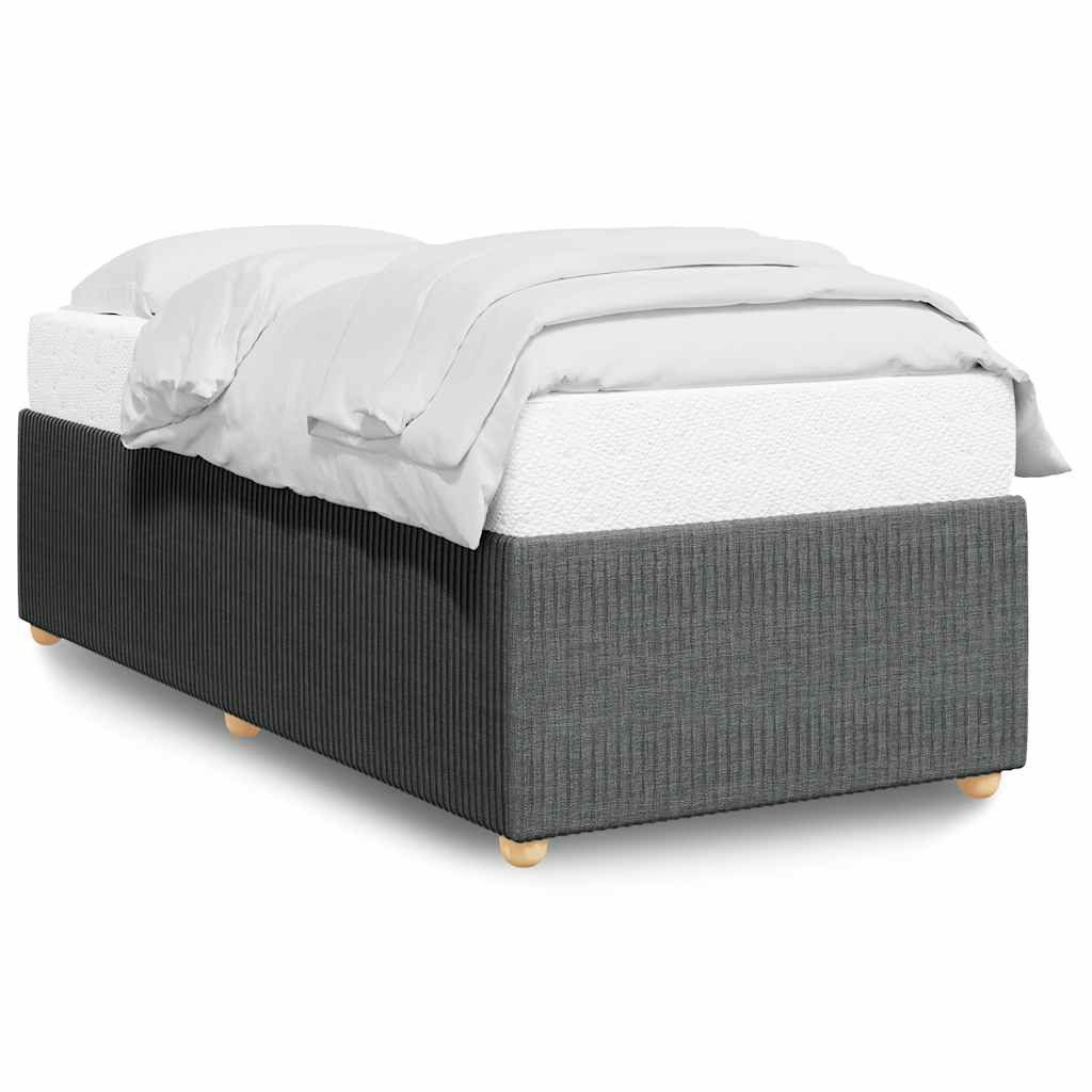 vidaXL Bett Bettgestell ohne Matratze Dunkelgrau günstig online kaufen