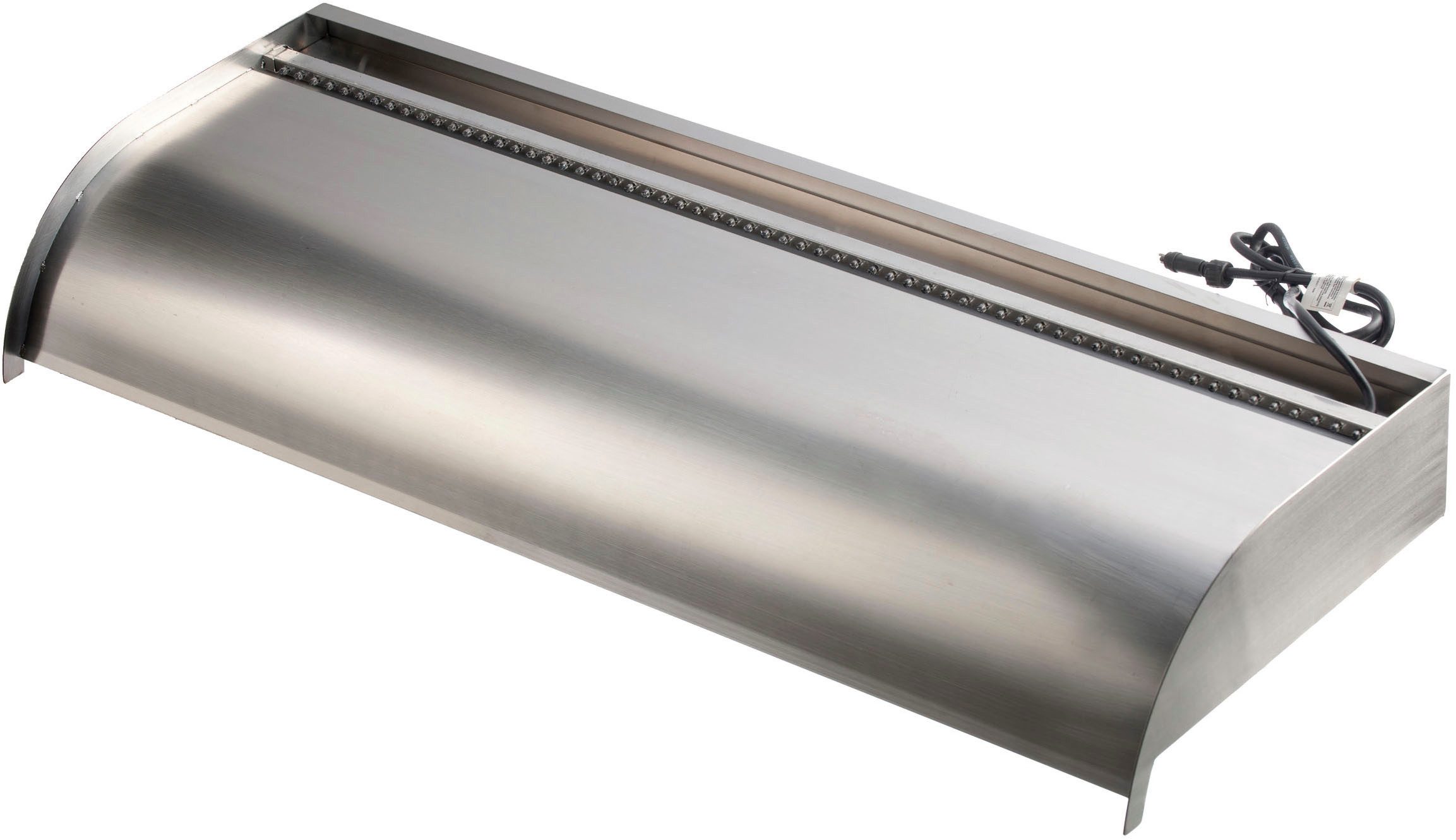 Ubbink Wasserfall Nevada 90 cm mit LED-Beleuchtung, Edelstahl, mit LED-Leiste