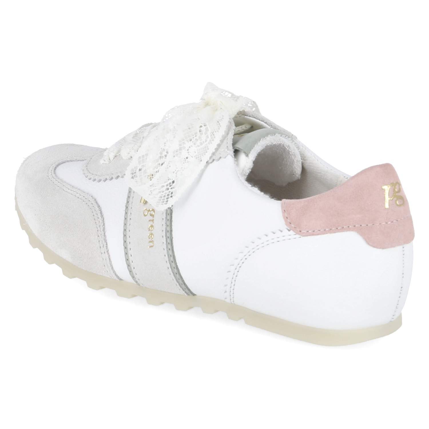 Paul Green Paul Green 5508-029 Damen Leder & Textil white Schnürschuh