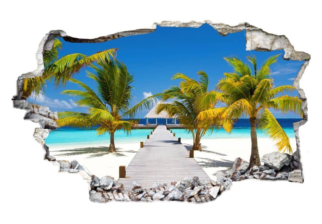 K&L Wall Art Wandtattoo 3D Palmen günstig online kaufen