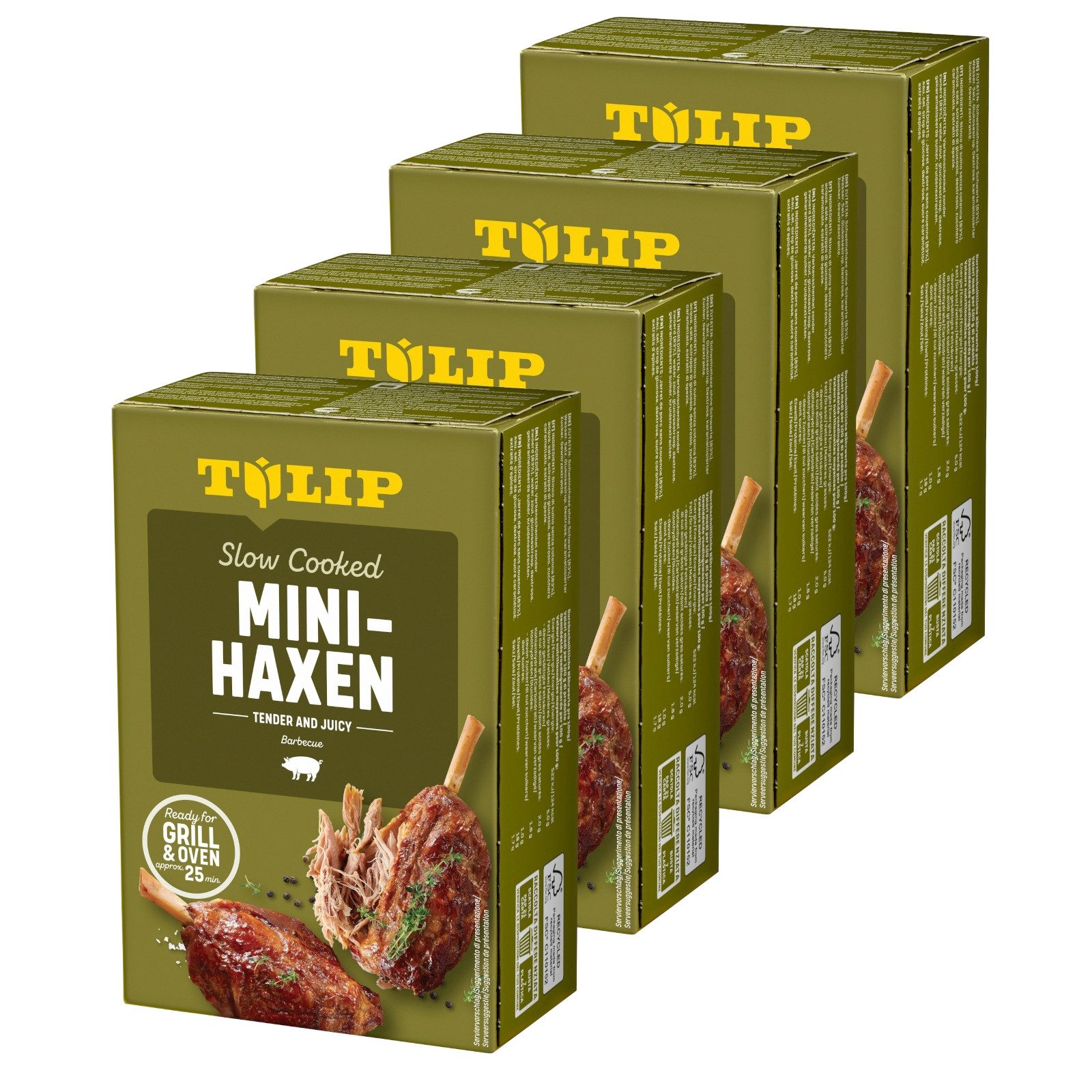 TULIP Wurstkonserve Mini-Haxe 500g Vakuumverpackt und im Backofen oder Grill zubereitet, 500 g