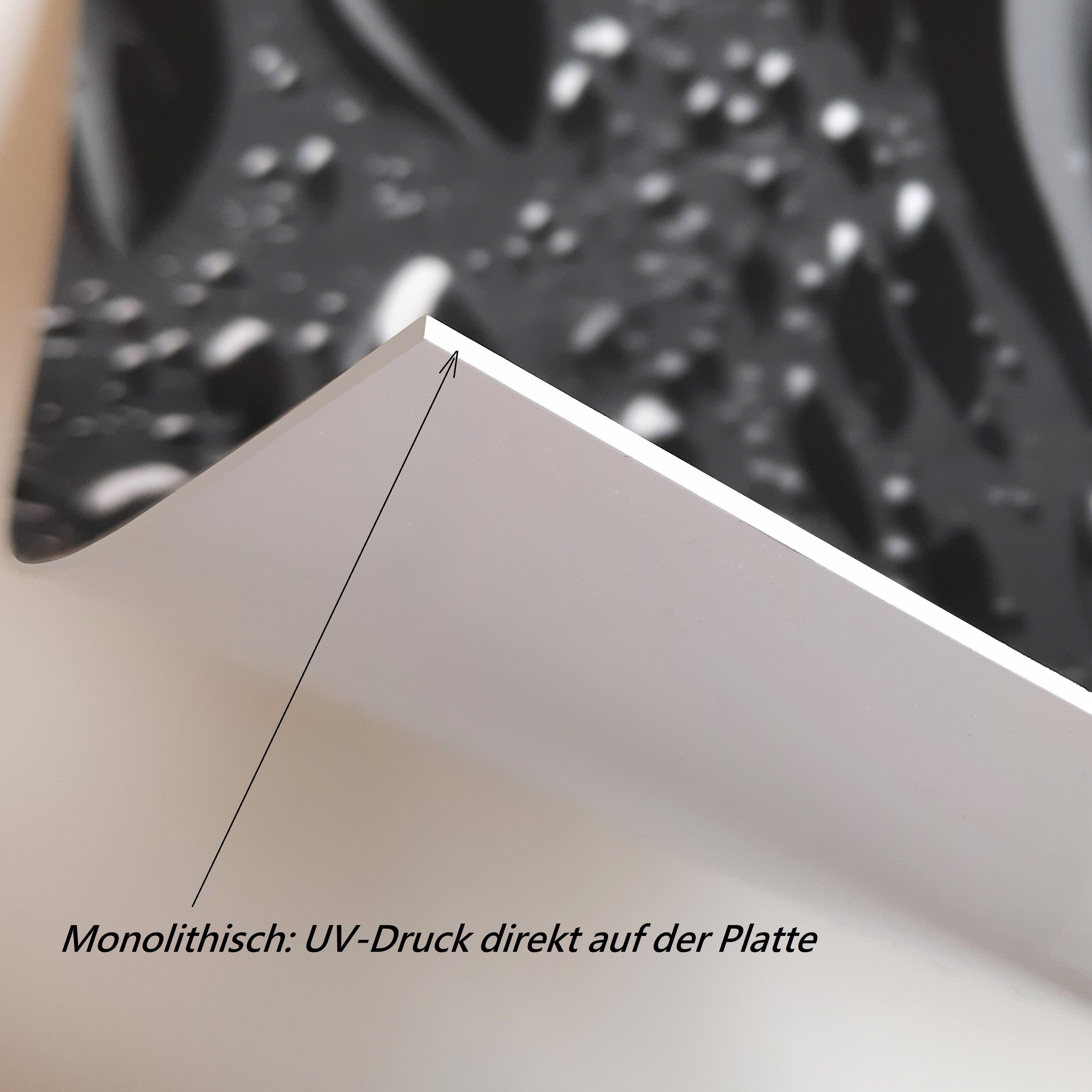 DELUXE Rodnik Küchenrückwand Platte Direktdruck mit Kugeln, Monolith Schwarze ABS-Kunststoff in Qualität