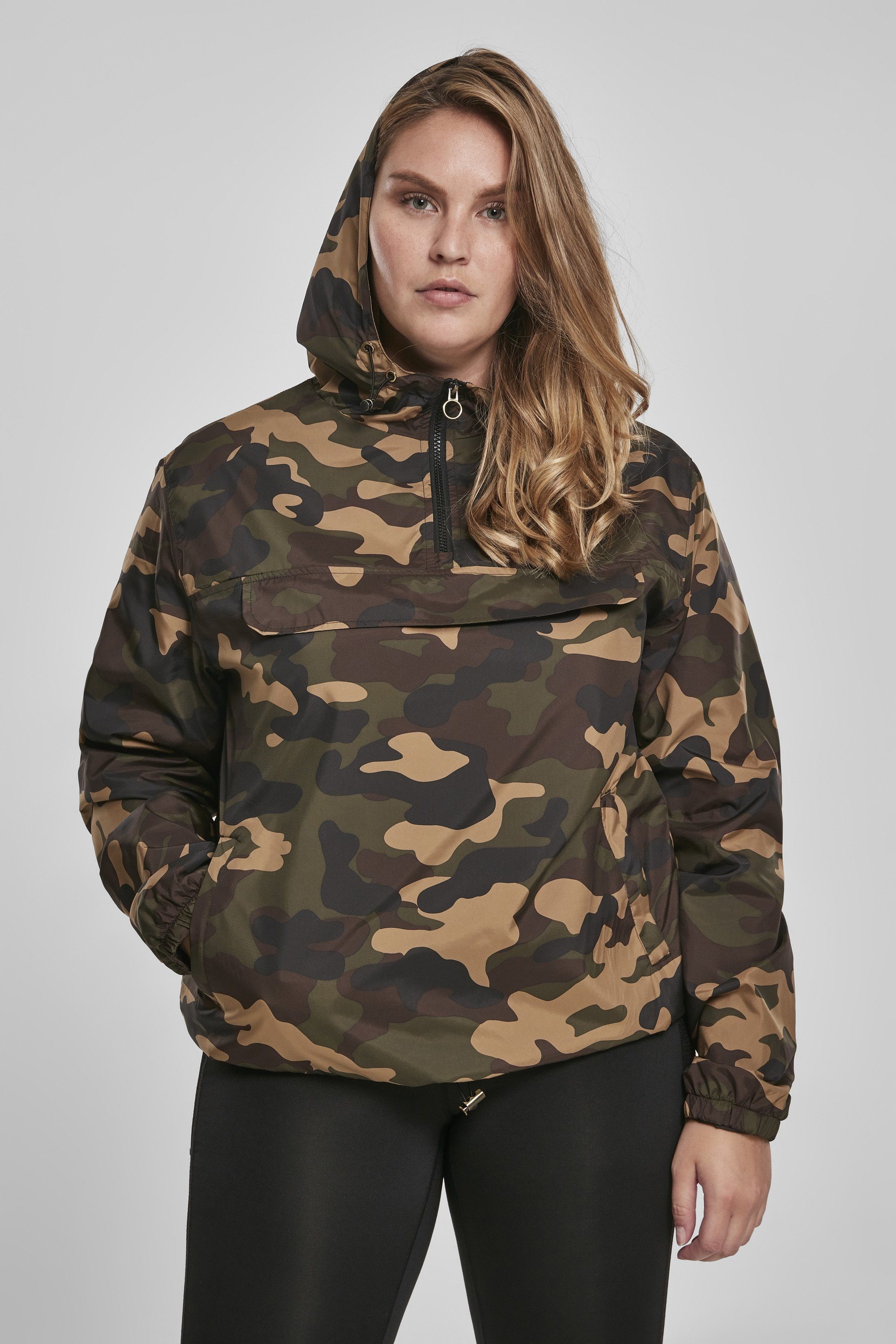 Over Jacket Ladies Damen woodcamo Outdoorjacke Camo Pull CLASSICS (1-St) URBAN