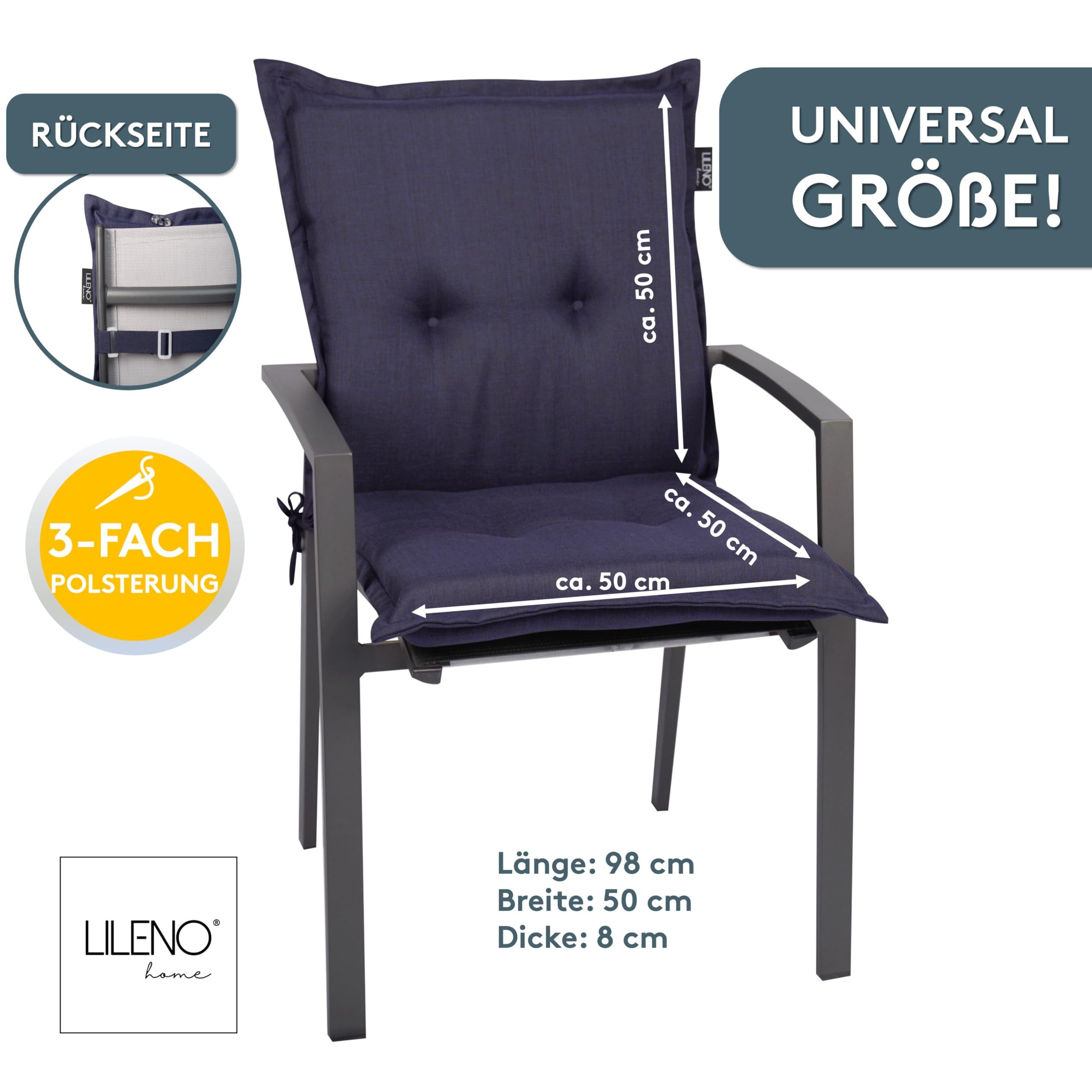 LILENO HOME Polsterauflage Gartenstuhl Niedriglehner Auflage, günstig online kaufen