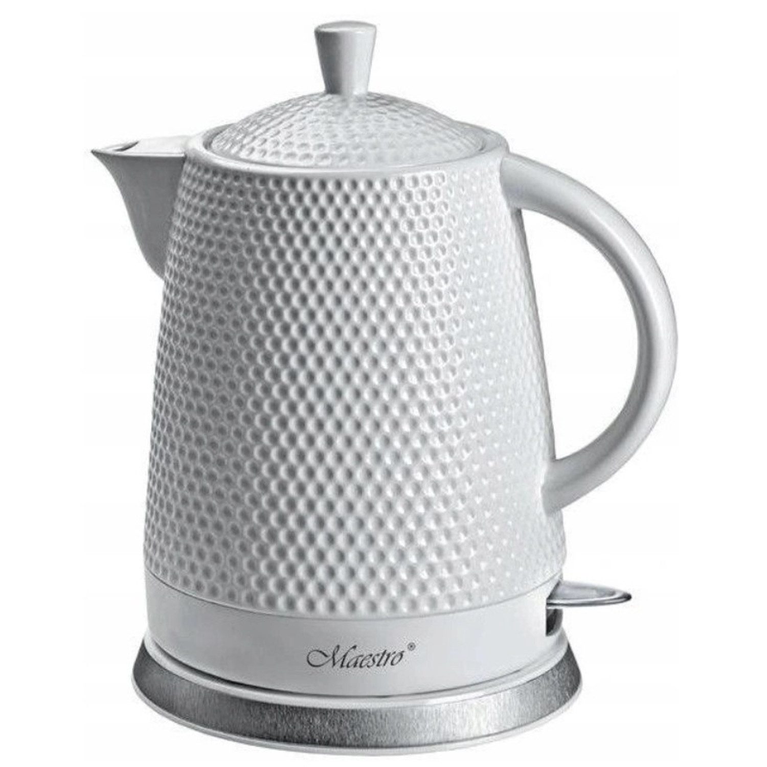 Feel Maestro Wasserkocher MR-069 Elektrischer Keramikkessel 1,5L, 1.5 l, 1200 W, Keramik 360 Grad-Basis 1200W