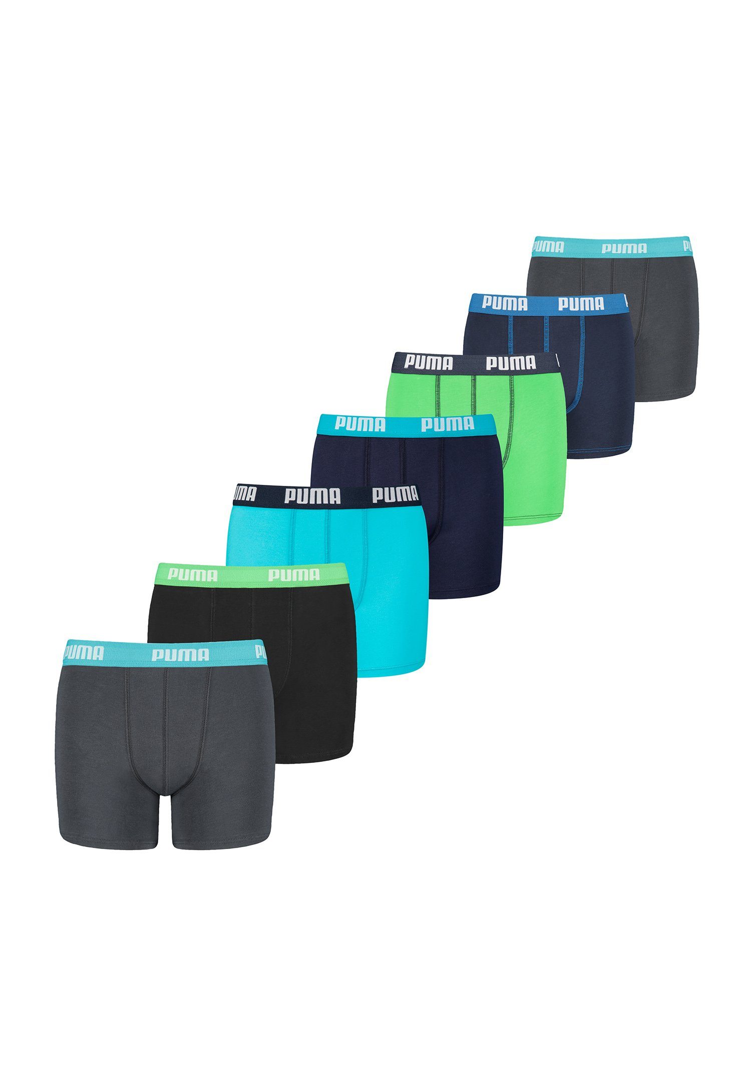 PUMA Boxershorts BOYS BASIC BOXER 7er Pack (Spar-Pack, 7-St., 7er-Pack)