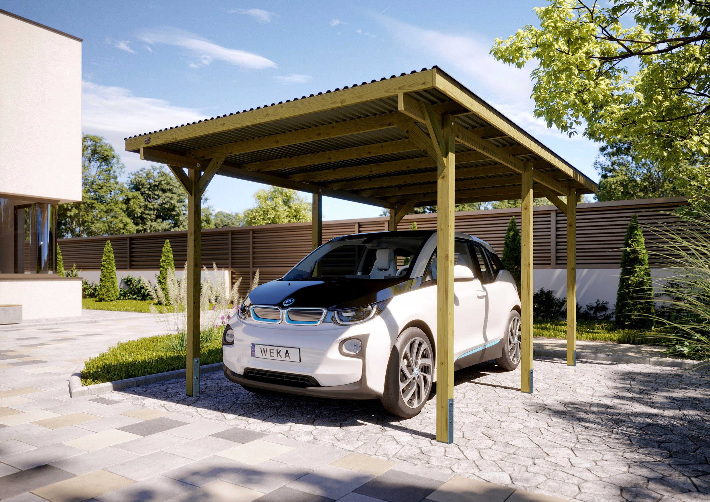 weka Einzelcarport 606 Gr.1, BxT: 300x500 günstig online kaufen