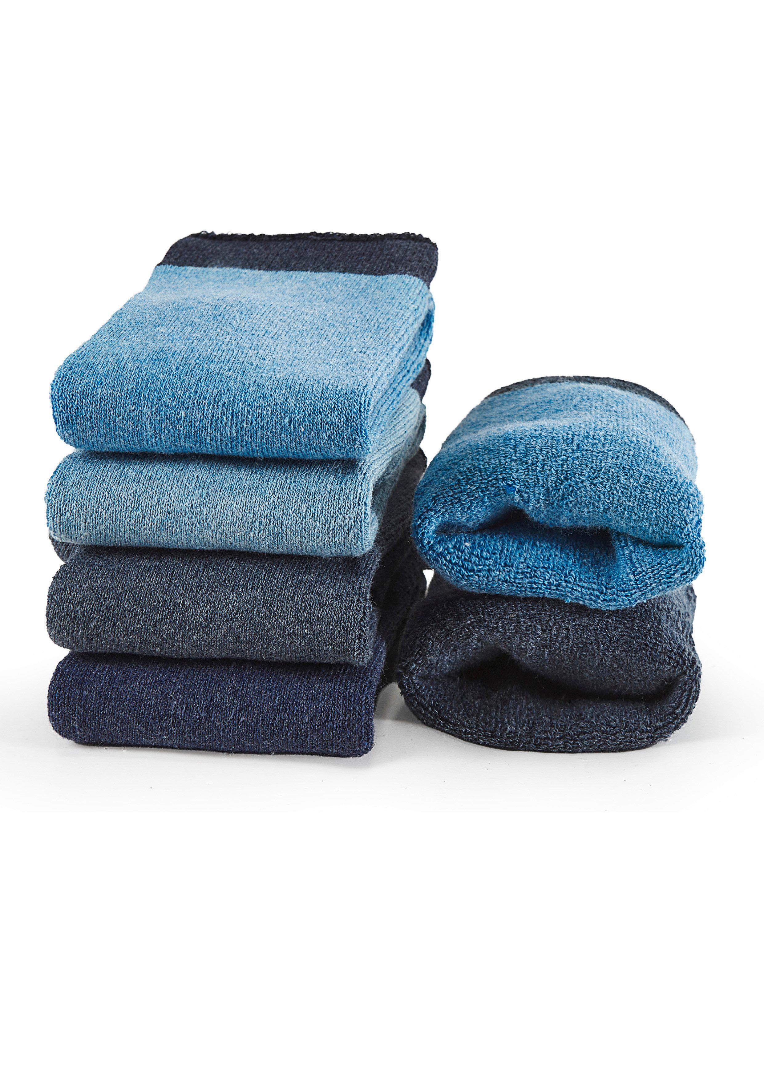 Lavana Kuschelsocken Damen Frotteesocken (Packung, 4-Paar, Gr. 35-38 bis 39-42) mit wärmendem Innenfrottee – Bild 3 von 5