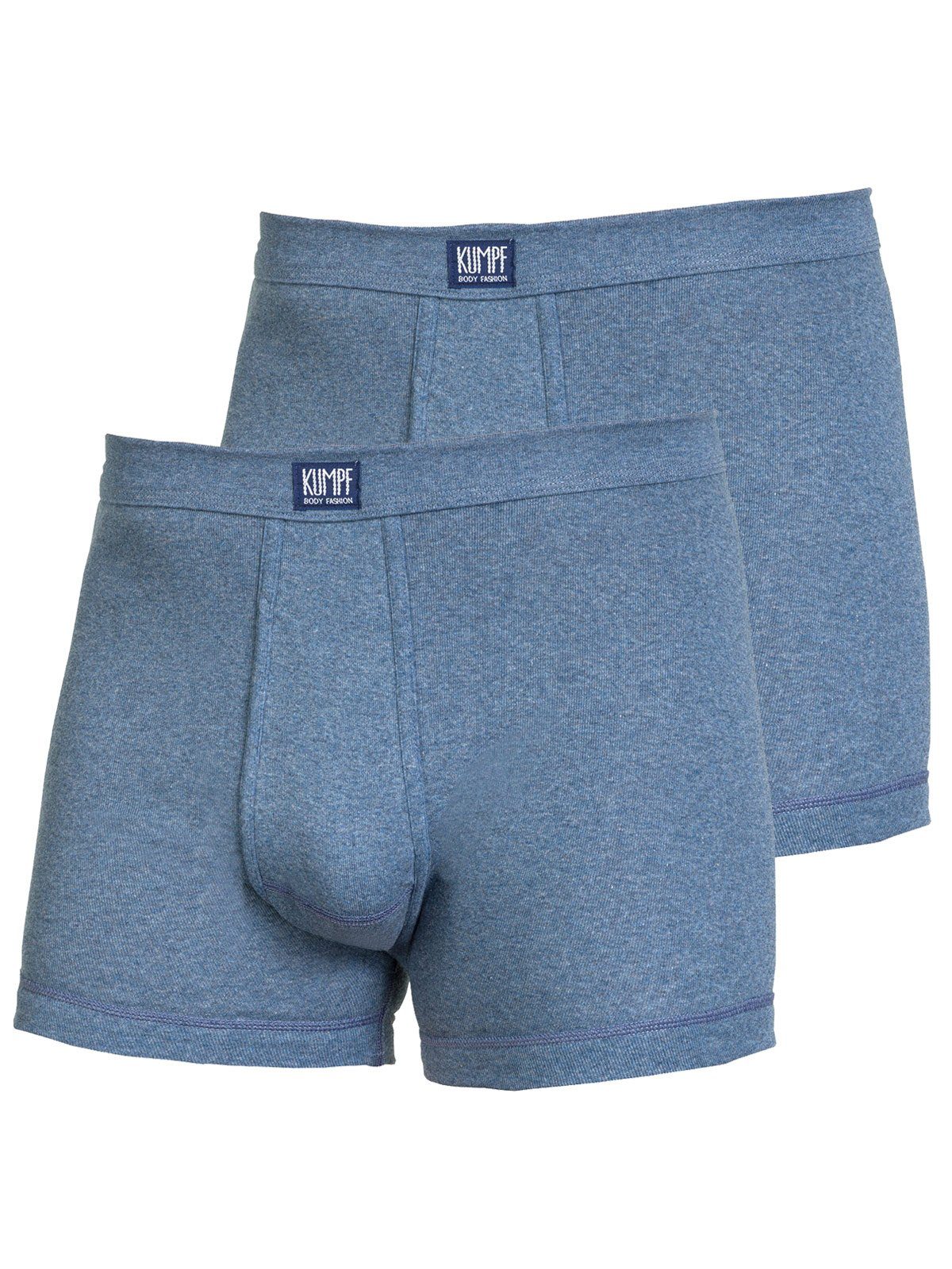 KUMPF Retro Pants 2er Sparpack Herren Short Workerwear (Spar-Set, 2-St) mit eingriff blau-melange