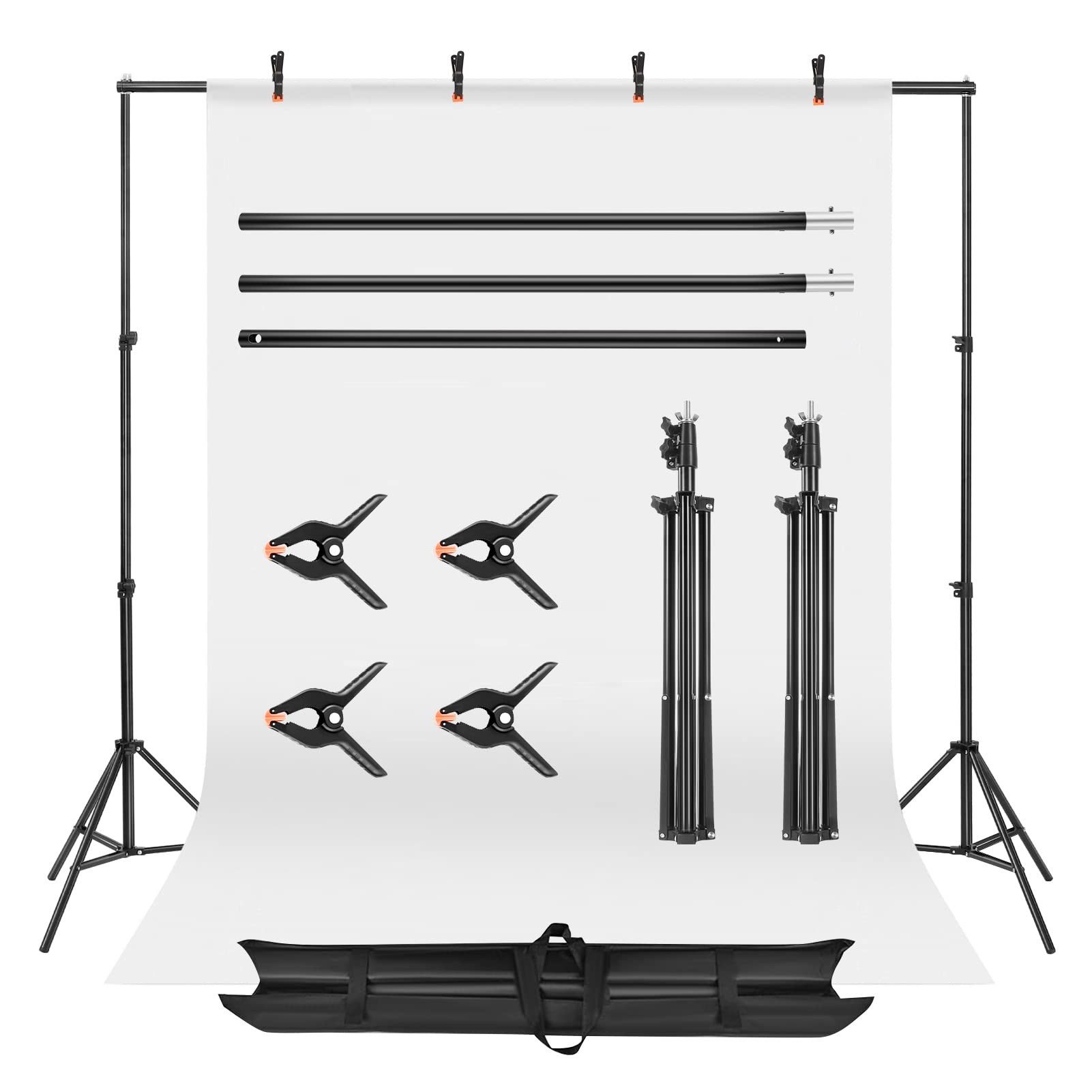 Youyijia Kamerahalterung Foto Hintergrund Ständer 2 x 2m Verstellbarer Fotostudio