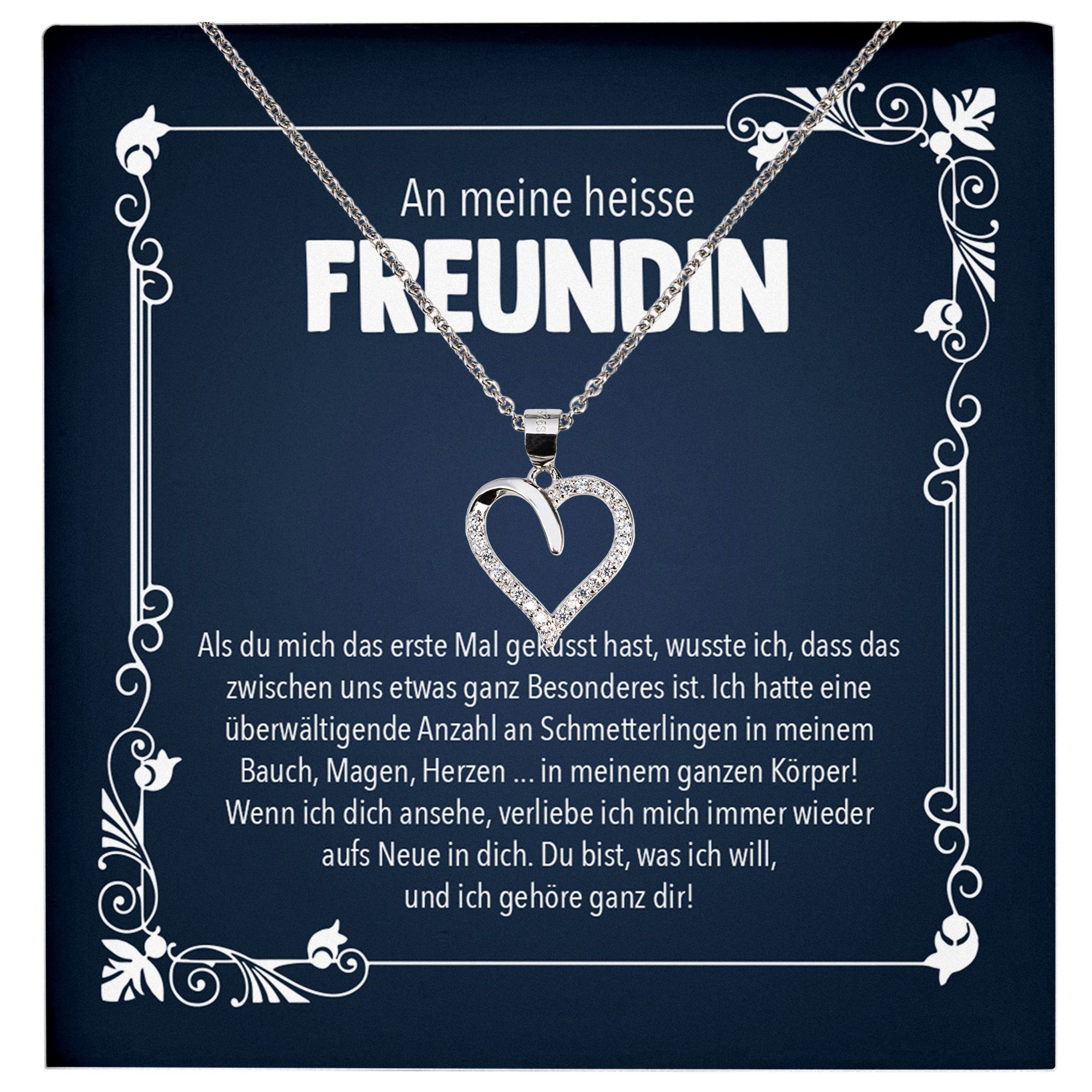 Schmuckset Heisse Freundin Geschenk Valentinstag Ich Liebe Dich Frauen Halskette