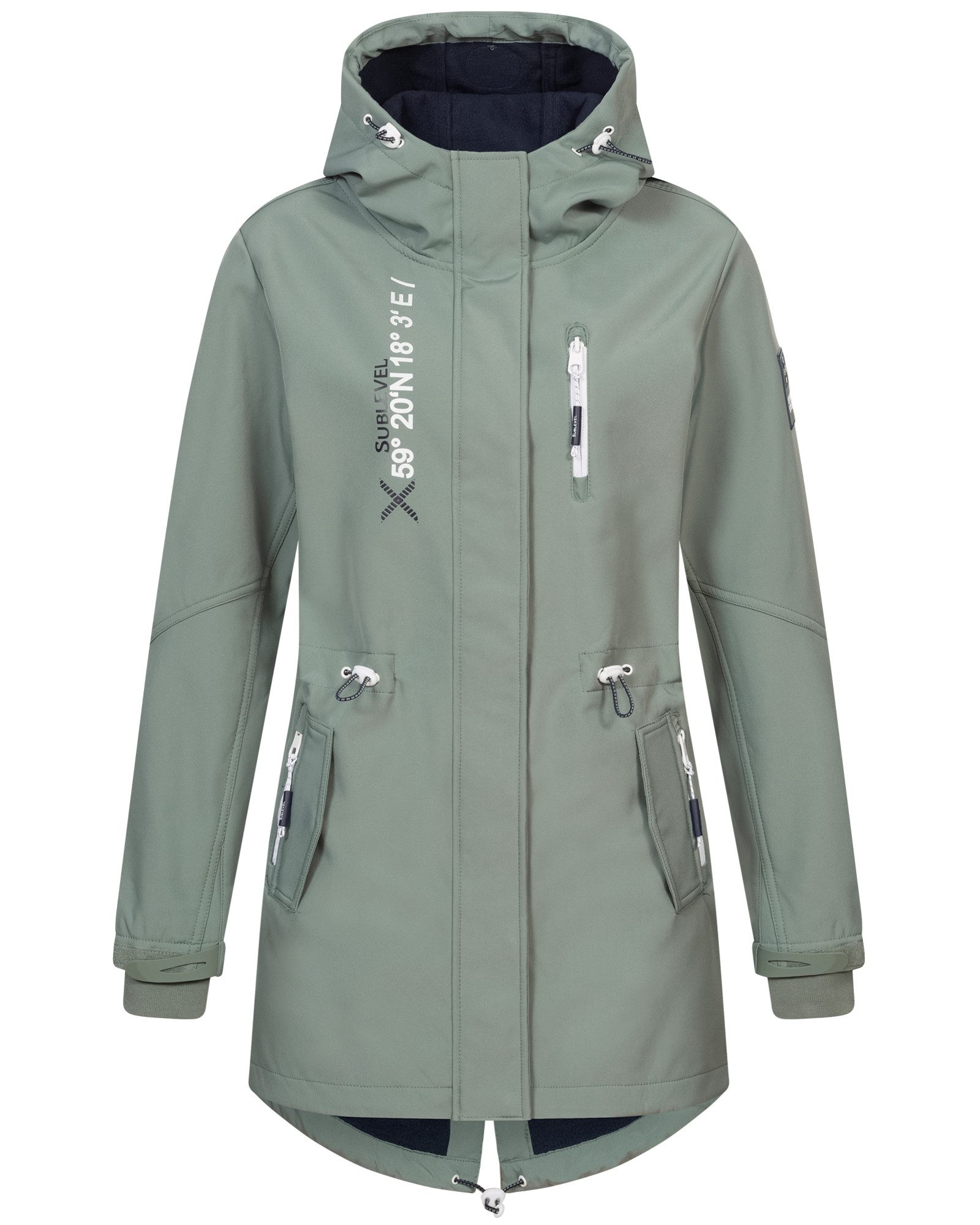 SUBLEVEL Softshelljacke Damen Herbst Winter Jacke Softshell Outdoor Regen Ü günstig online kaufen