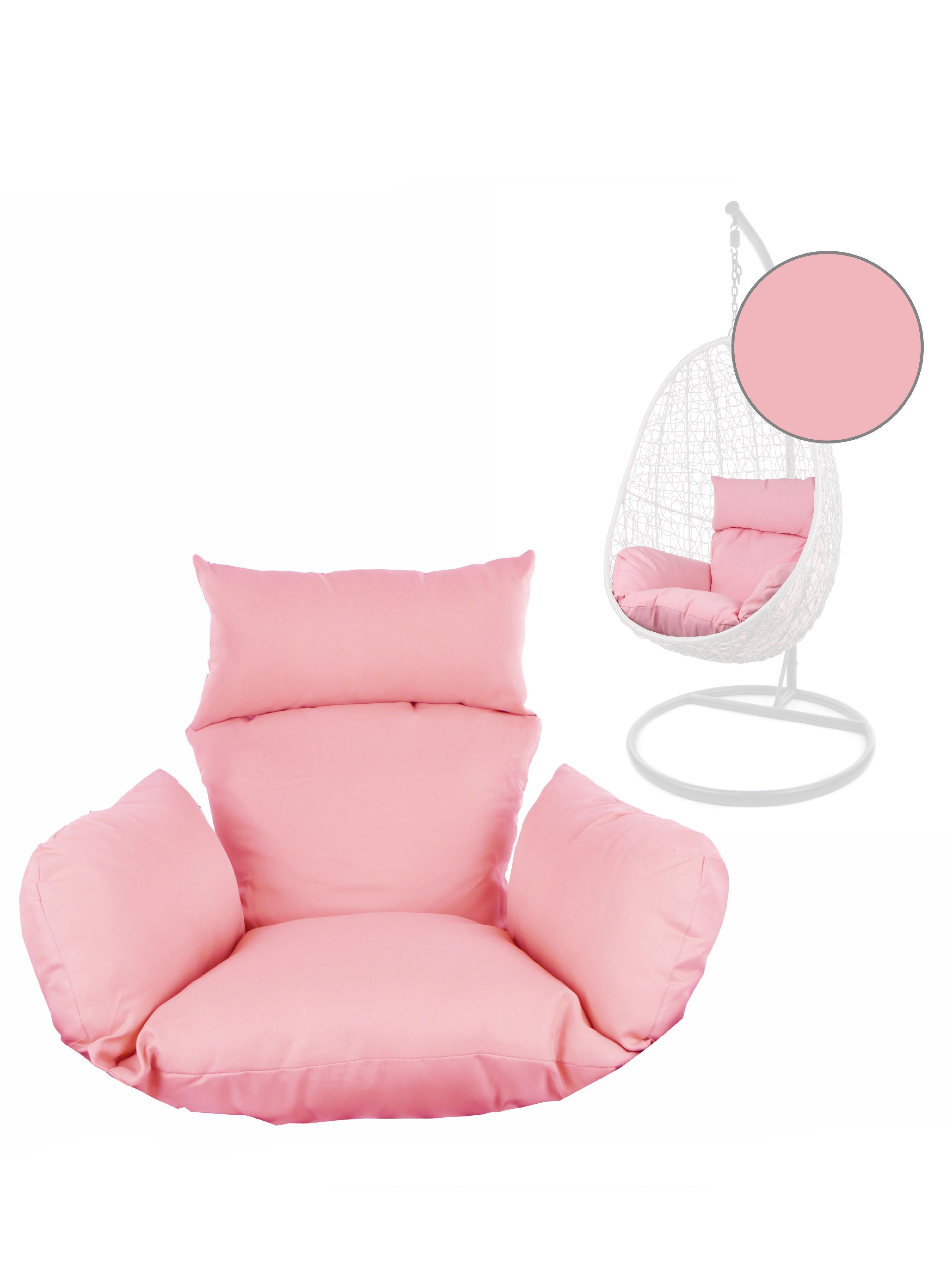 KIDEO Sitzkissen Hängesessel Zubehör, Nestkissen, Sitzkissen, Polsterauflagen für Hängesessel, verschiedene Farben, (1 St), Nest-Kissen rosa (3002 lemonade)