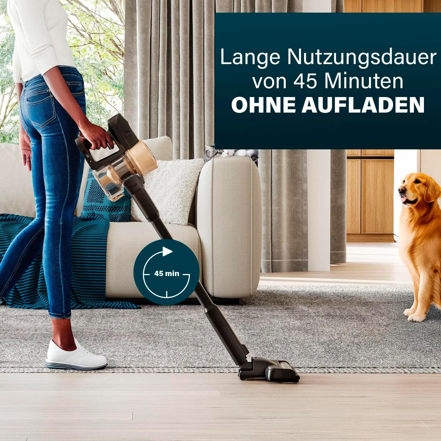 PRINCESS Akku-Hand-und Stielstaubsauger Princess 339395 Ultimate Storm Akkusauger für Haustiere - BLDC - 3 Ges, 300 W, Ultimate Storm - für Haustiere - BLDC - 3 Geschwindigkeitsstufen