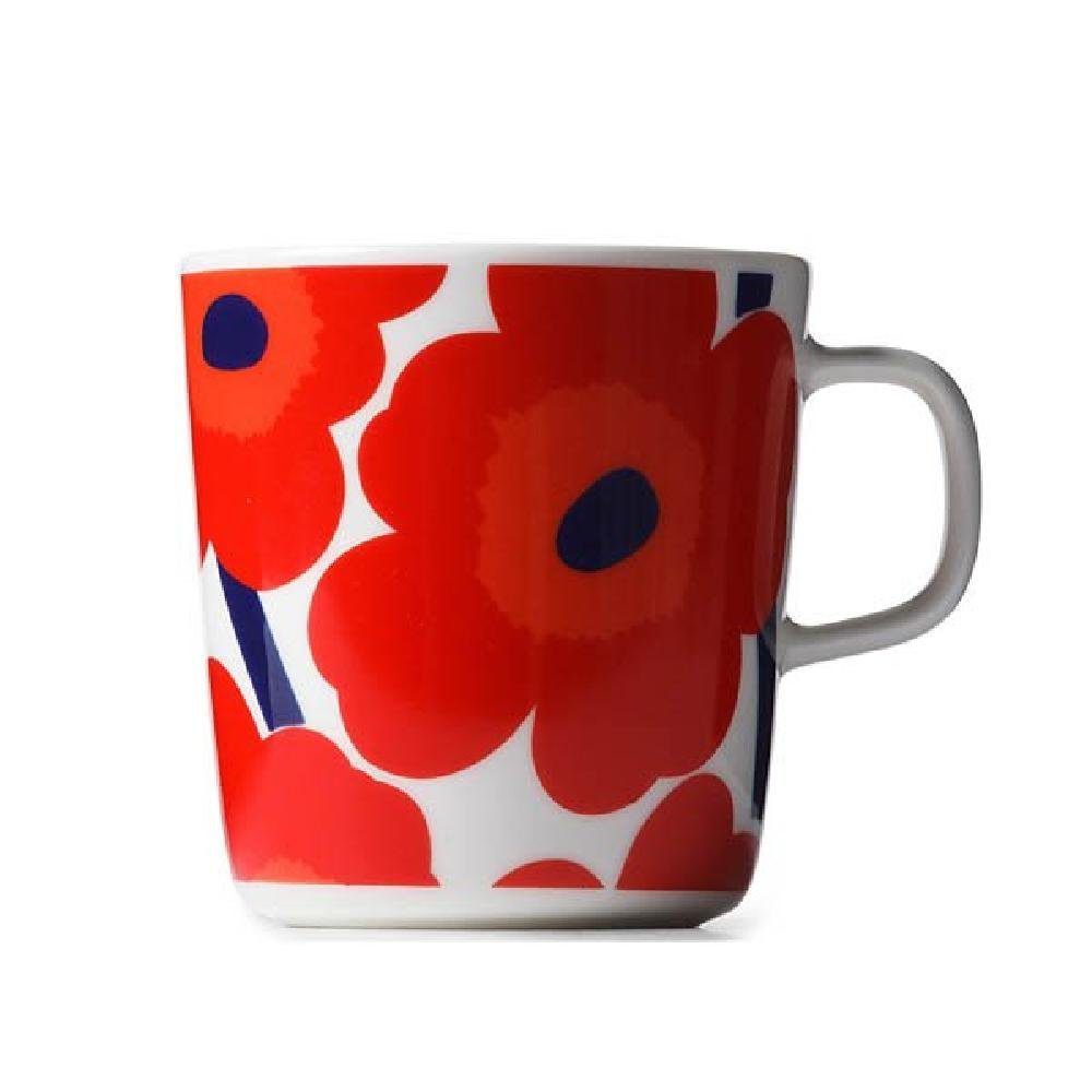 Marimekko Tasse Becher Oiva Unika Rot-Weiß (Groß)