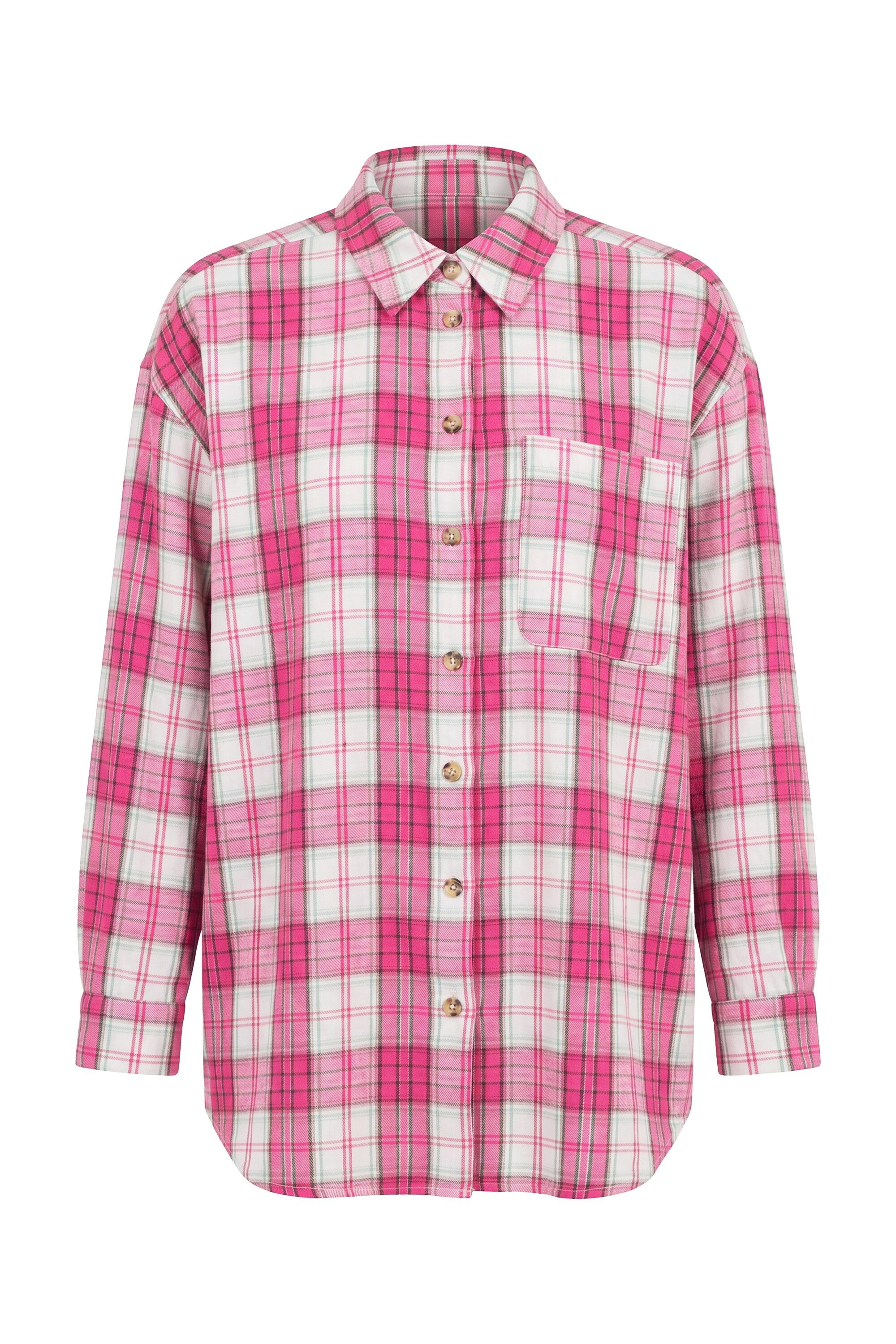 Studio Untold Hemdbluse Flanellhemd oversized Karo Holzfällerhemd