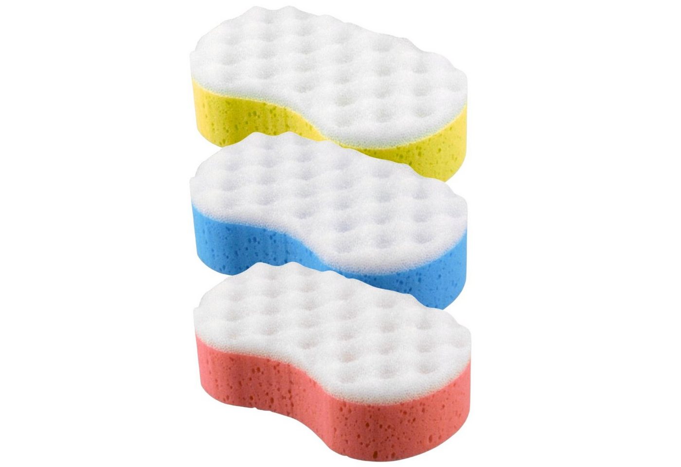 Radami Badorganizer 16 x Massageschwamm Duschschwamm Badeschwamm Peeling Schwamm Körperpee