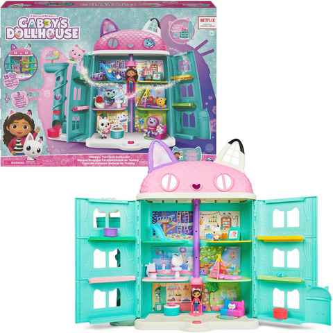 Spin Master Puppenhaus Gabby's Dollhouse – Gabby's Purrfect Puppenhaus, mit 2 Spielzeugfiguren und Soundeffekten
