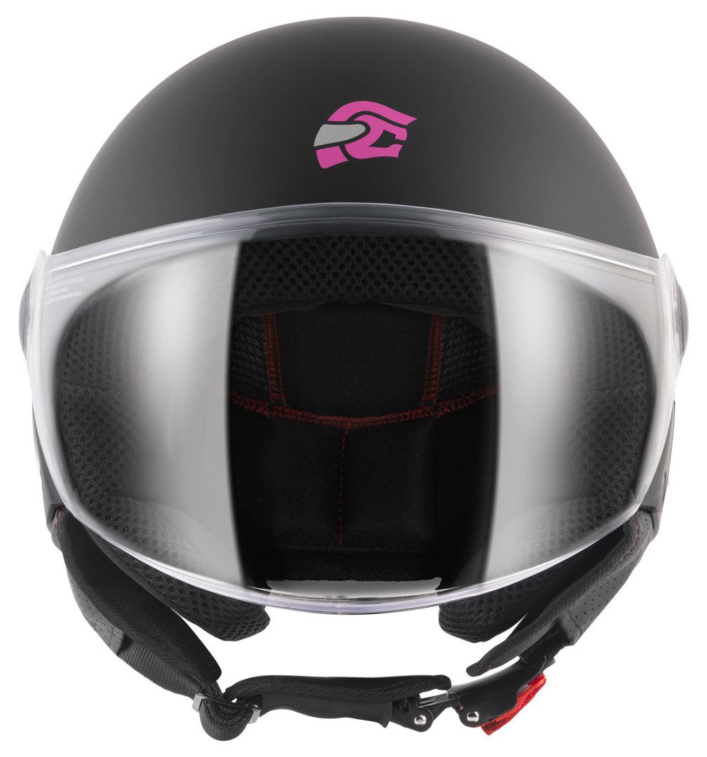 FC-Moto Motorradhelm Square-RS Jethelm, herausnehmbares Innenfutter