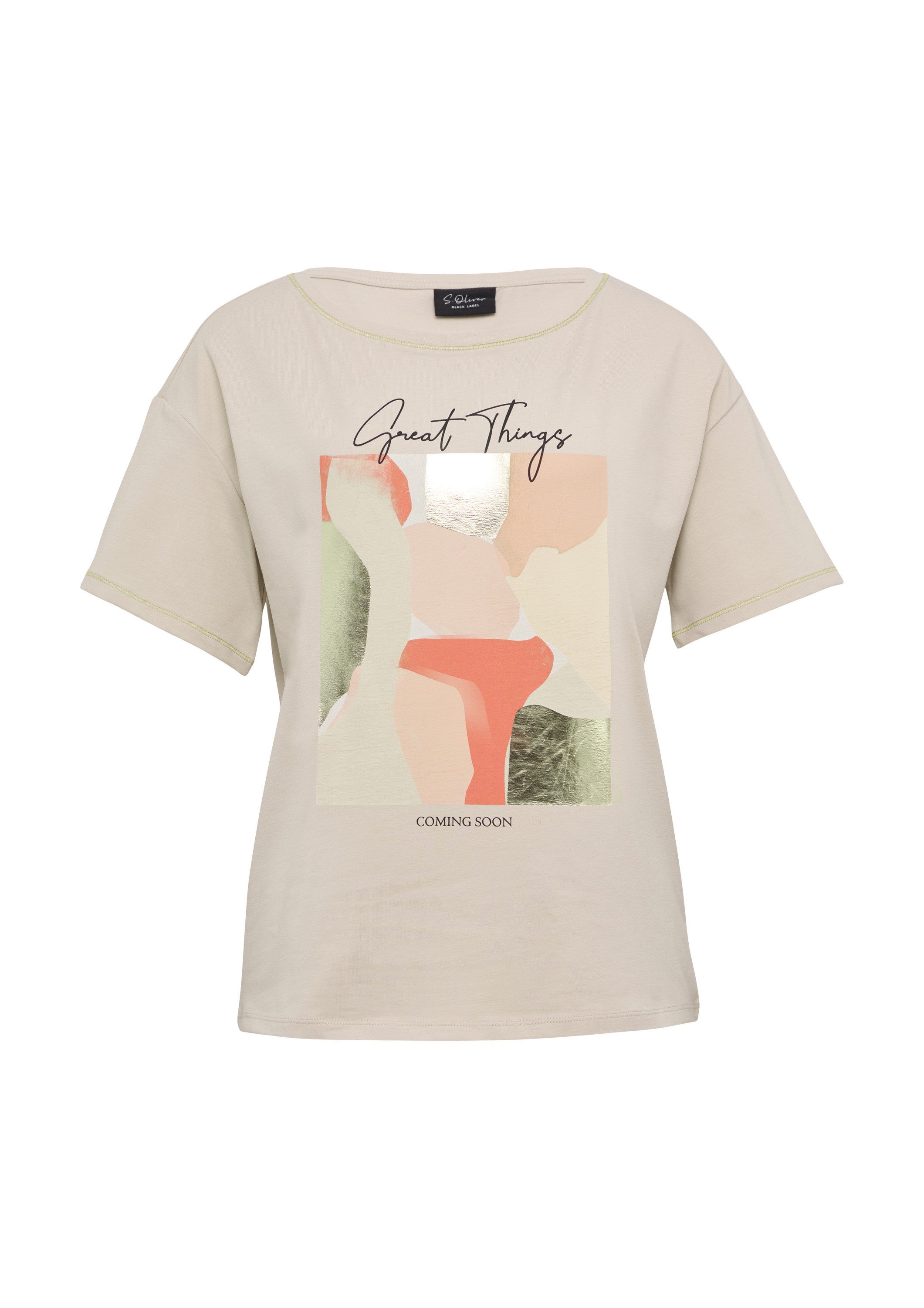 s.Oliver Kurzarmshirt T-Shirt (1-tlg) günstig online kaufen