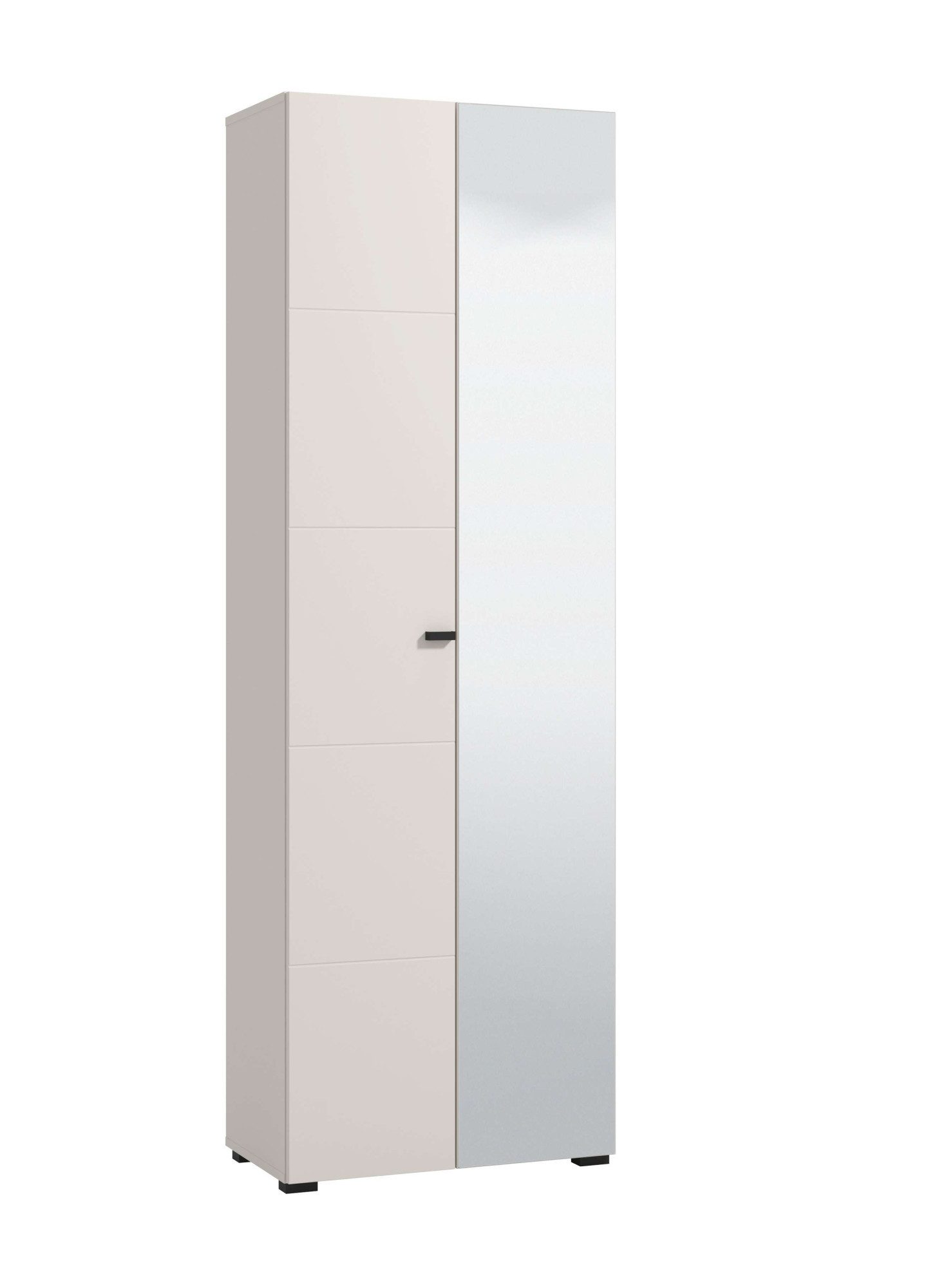 Home affaire Garderoben-Set Rathlin Flurmöbel, Dielenmöbel, Flurschrank, Flurgarderobe, (5-St., 5tlg), inkl. 2 Schränke, Sitzbank mit Kissen, Garderobenpaneele und Spiegel