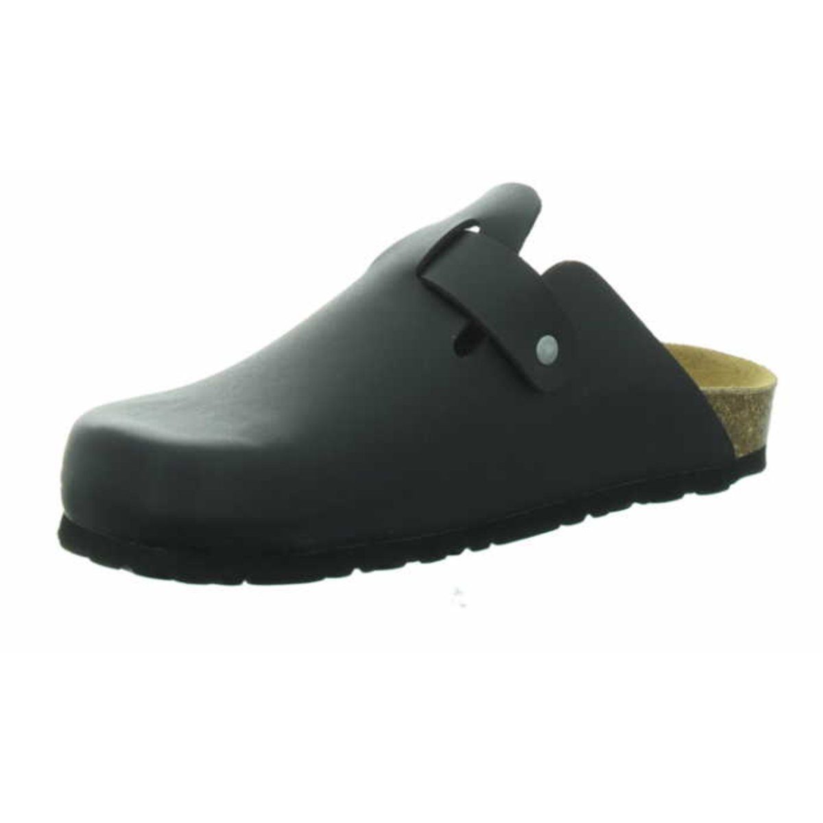 Longo schwarz regular fit Pantolette (1-tlg)