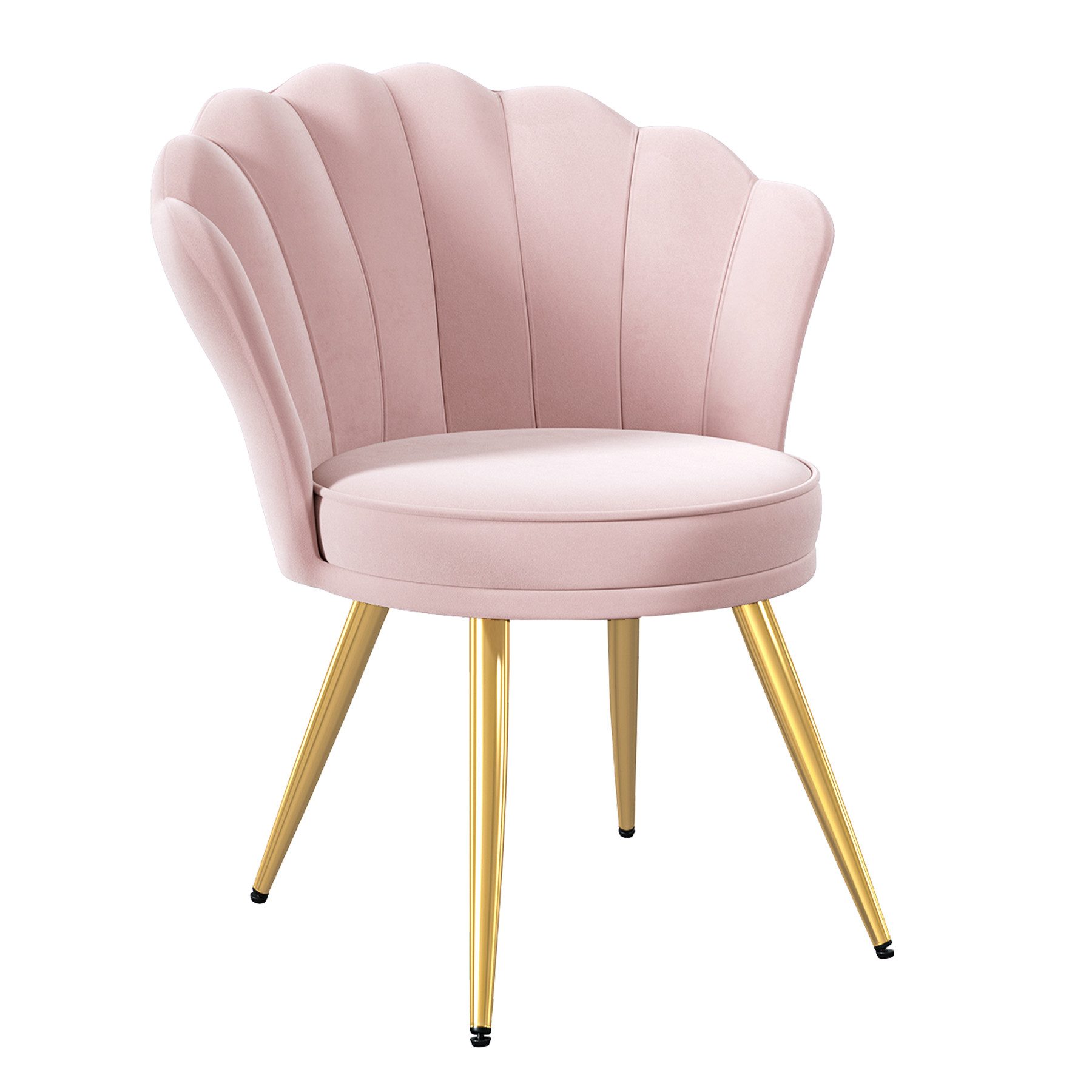 HawthyHome Esszimmerstuhl Samtgepolsterter Stuhl mit Rückenlehne, Armlehnen günstig online kaufen