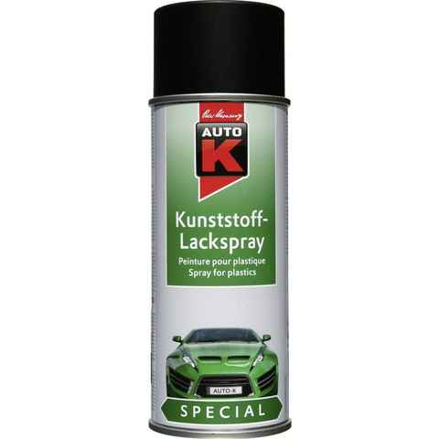 Auto-K Sprühlack Auto-K Kunstoff Lackspray Spezial schwarz 400ml
