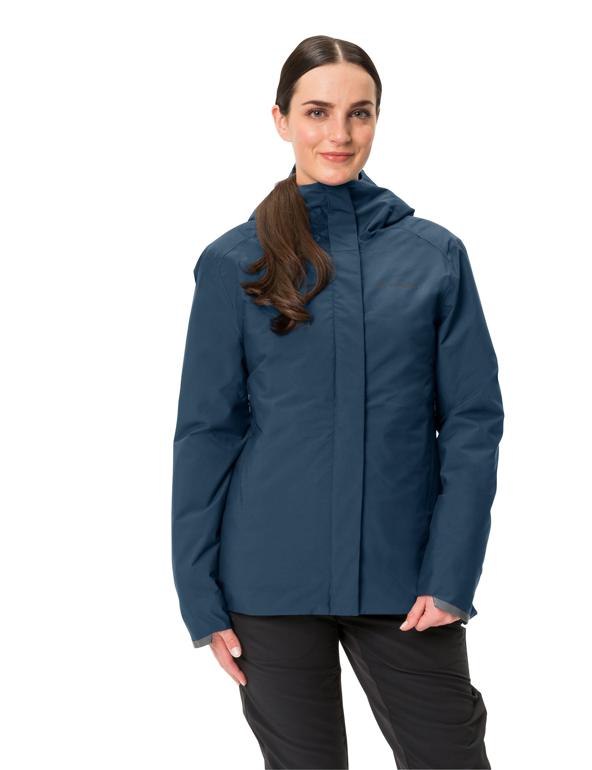 VAUDE Outdoorjacke Women's Cyclist Warm Rain Jacket (1-St) atmungsaktive Regenjacke
