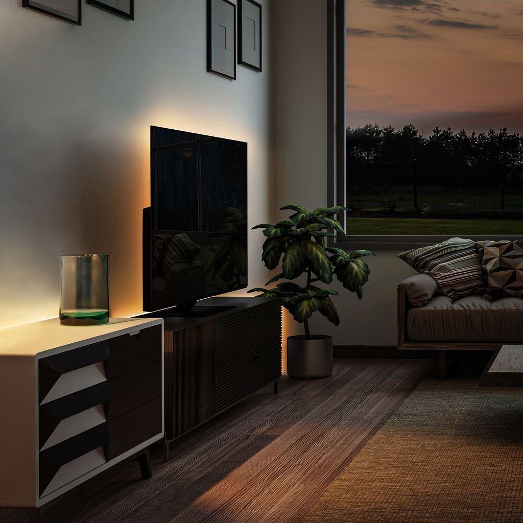 B.K.Licht LED-Streifen 3-5m RGB Band dimmbar Farbwechsel selbstklebend USB 5V, 150-flammig, RGB Stripe USB 5V 2A Fernbedienung kürzbar indoor