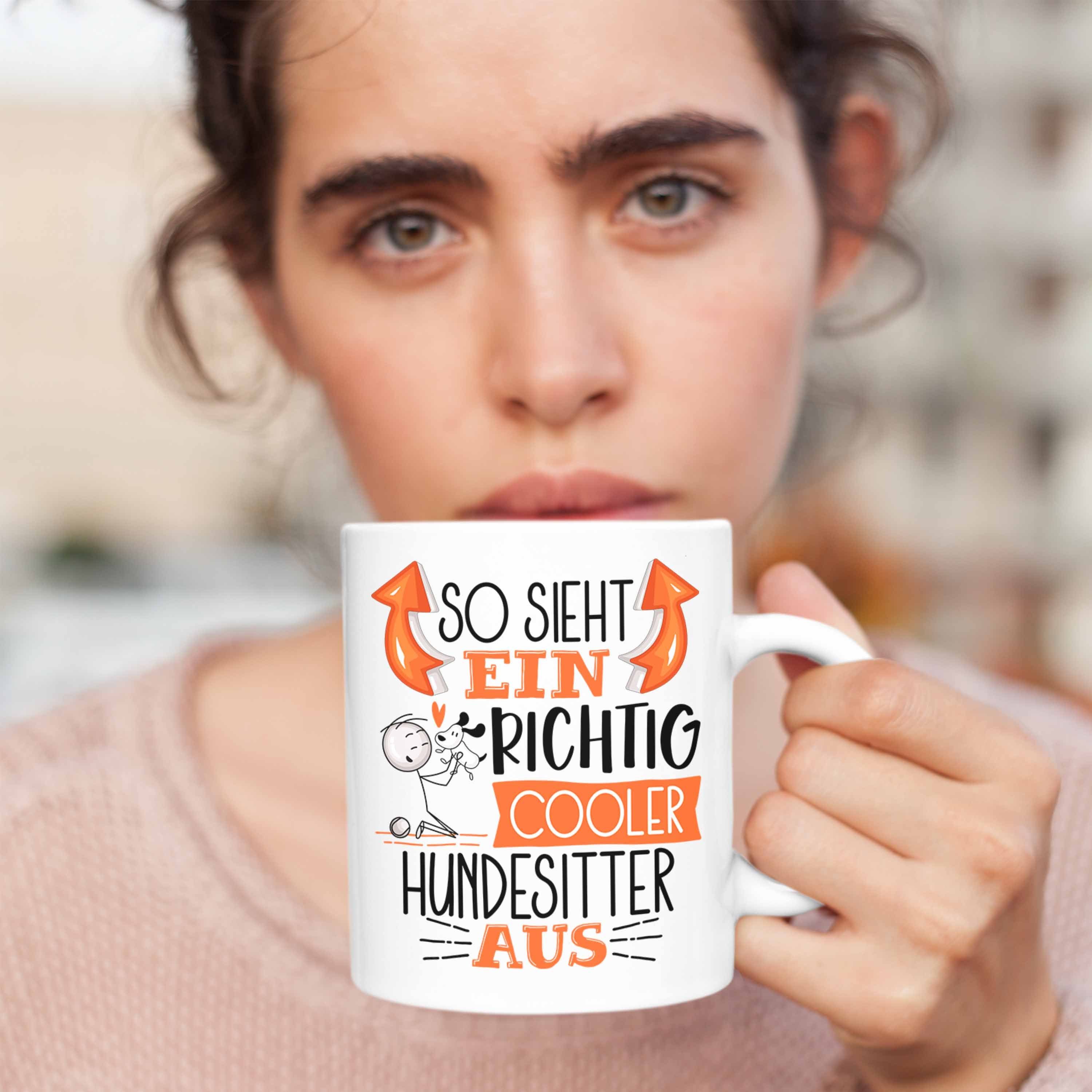 Weiss Cooler Ein Hundesitter Tasse Geschenk Trendation Richtig Aus So Sieht Hundesitter Tasse